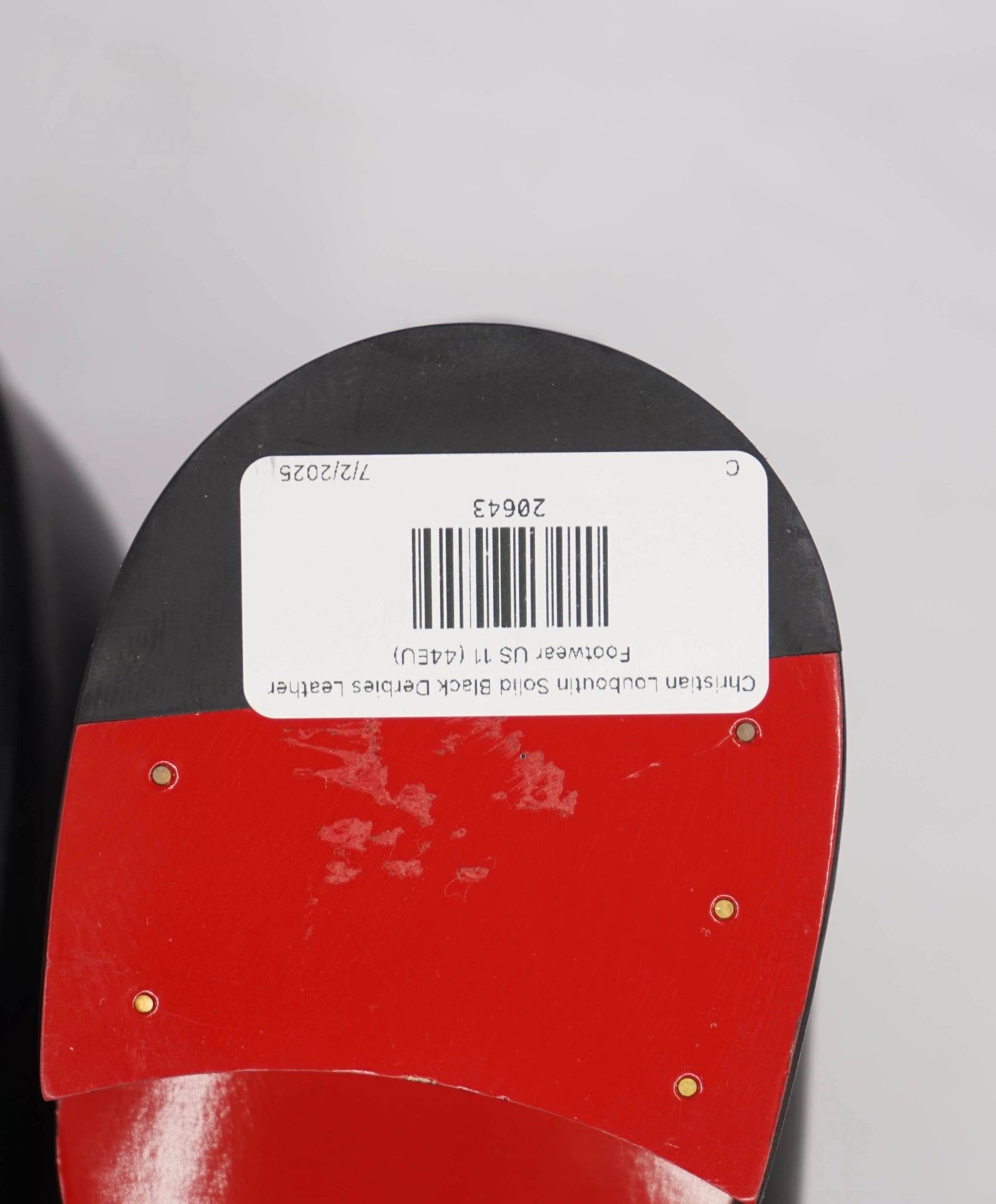 $1,250 Christian Louboutin "Chambeliss" Black Leather Oxfords US 11 (44EU)