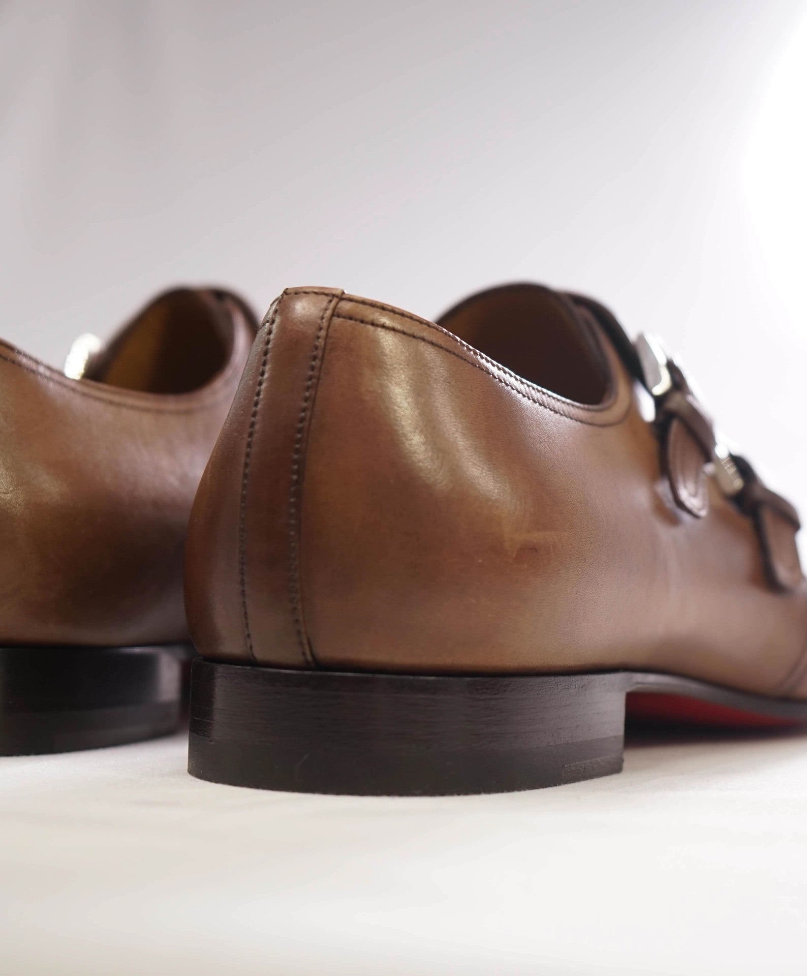 $1,150 CHRISTIAN LOUBOUTIN - *MORTIMER* Brown Double Monk Loafers US 9 (42EU)