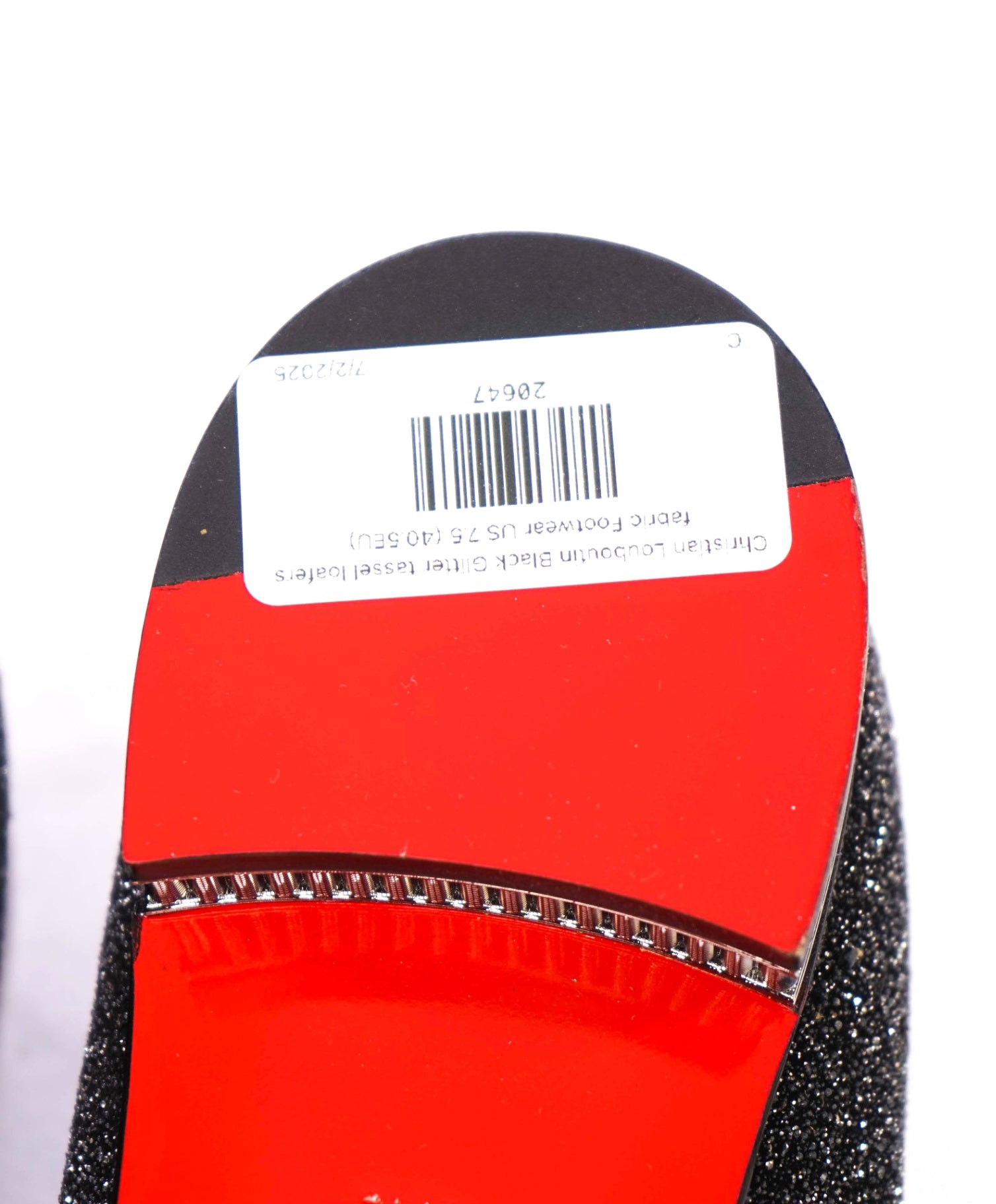 $1,250 CHRISTIAN LOUBOUTIN - * Colonnaki* Glitter Spiked Tassel Loafers US 7.5 (40.5EU)