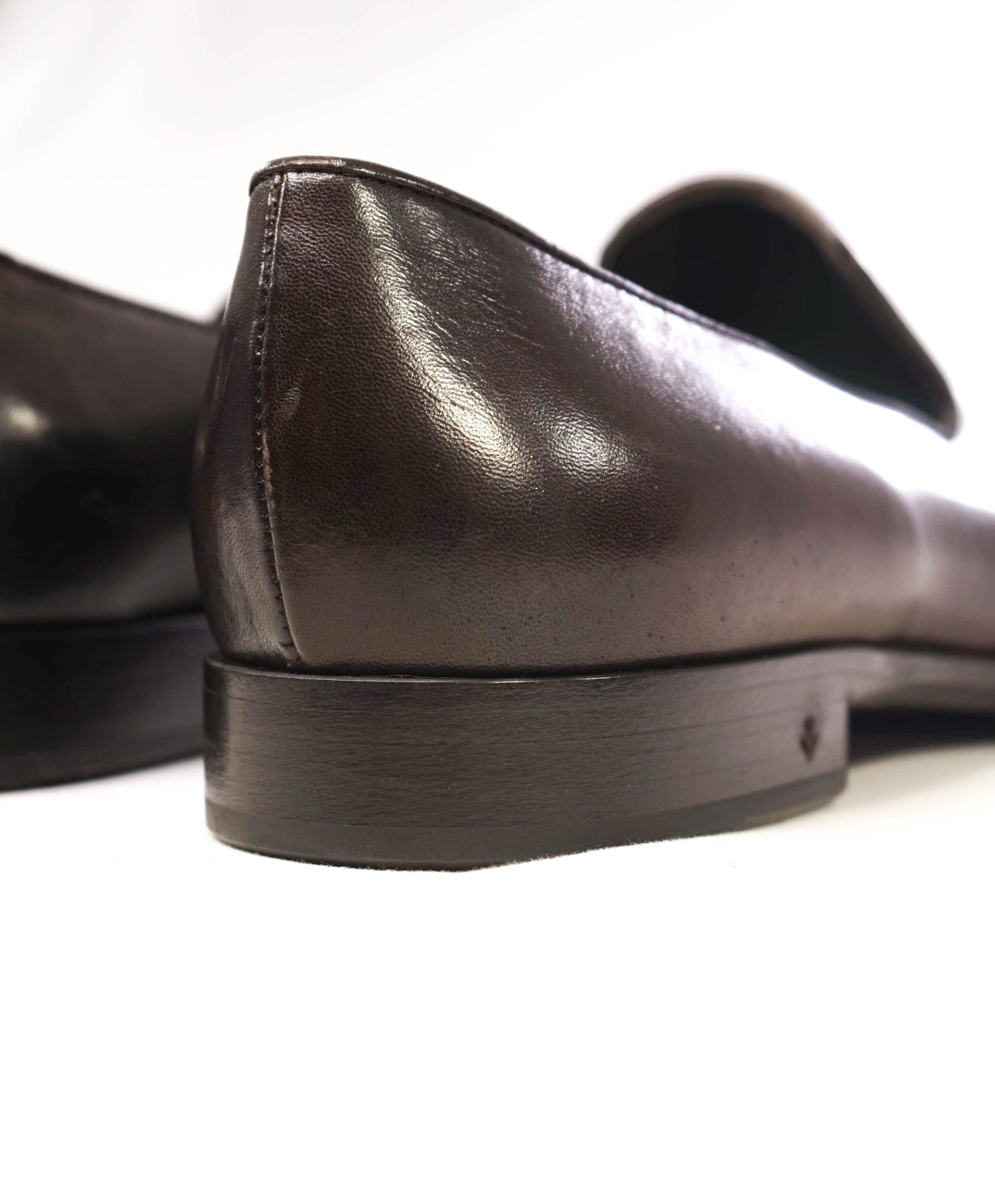 $598 John Varvatos "Madison" Brown Loafers Leather 11