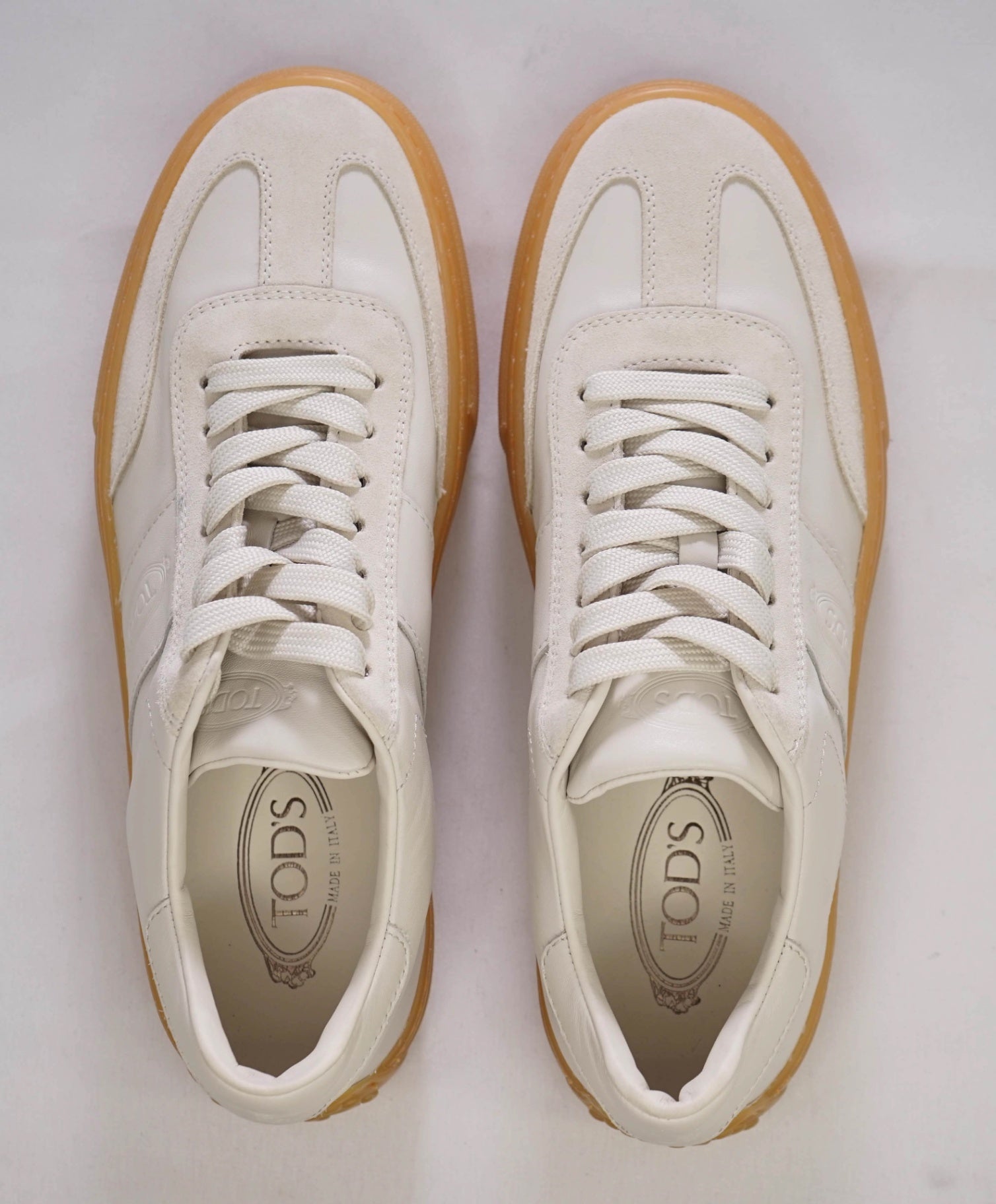 $700 Tod's Ivory Sneaker Leather Footwear US 10 (9UK)