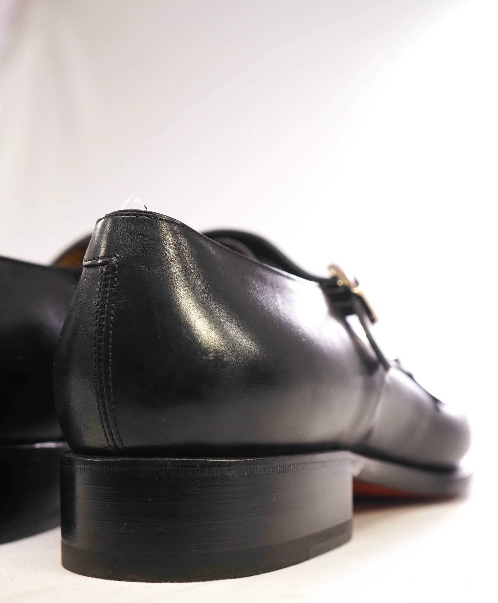$1,595 SANTONI "GOODYEAR WELT” Monk Strap Loafers US 16 (15UK)