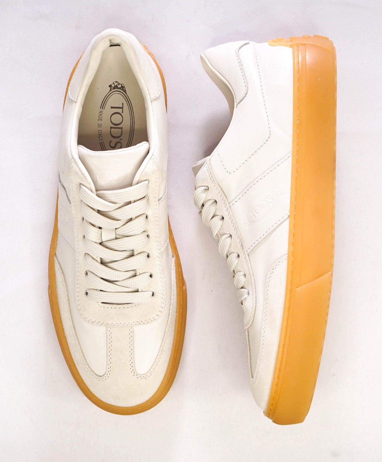 $700 Tod's Ivory Sneaker Leather Footwear US 10 (9UK)