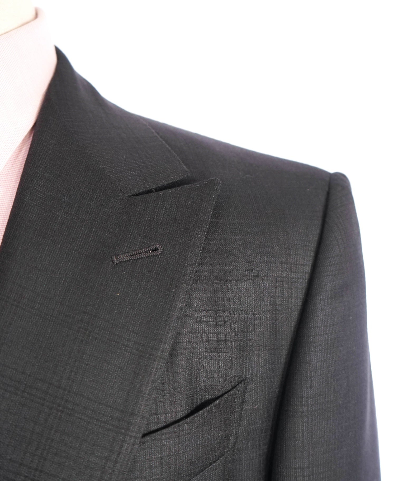 $3,995 Ermenegildo Zegna "TROFEO" Dark Grey Plaid Wool Suit 44R