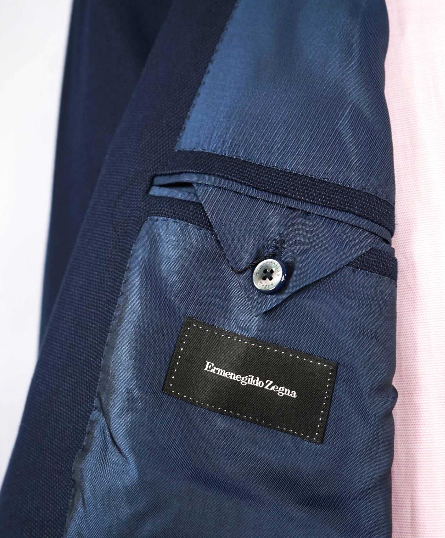 2,695 Ermenegildo Zegna Iconic PURE SILK Navy Blazer 48L
