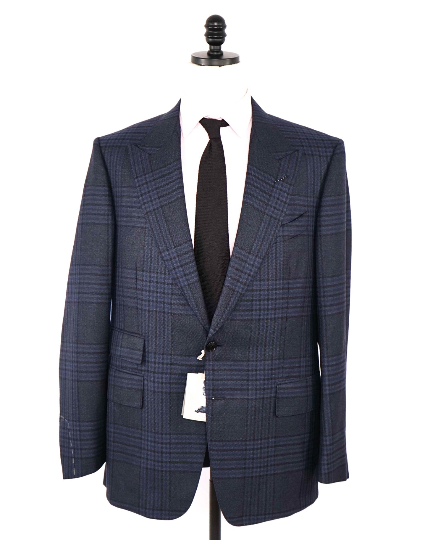 $4,080 TOM FORD "Shelton" Grand Check Dinner Jacket Blazer 46R