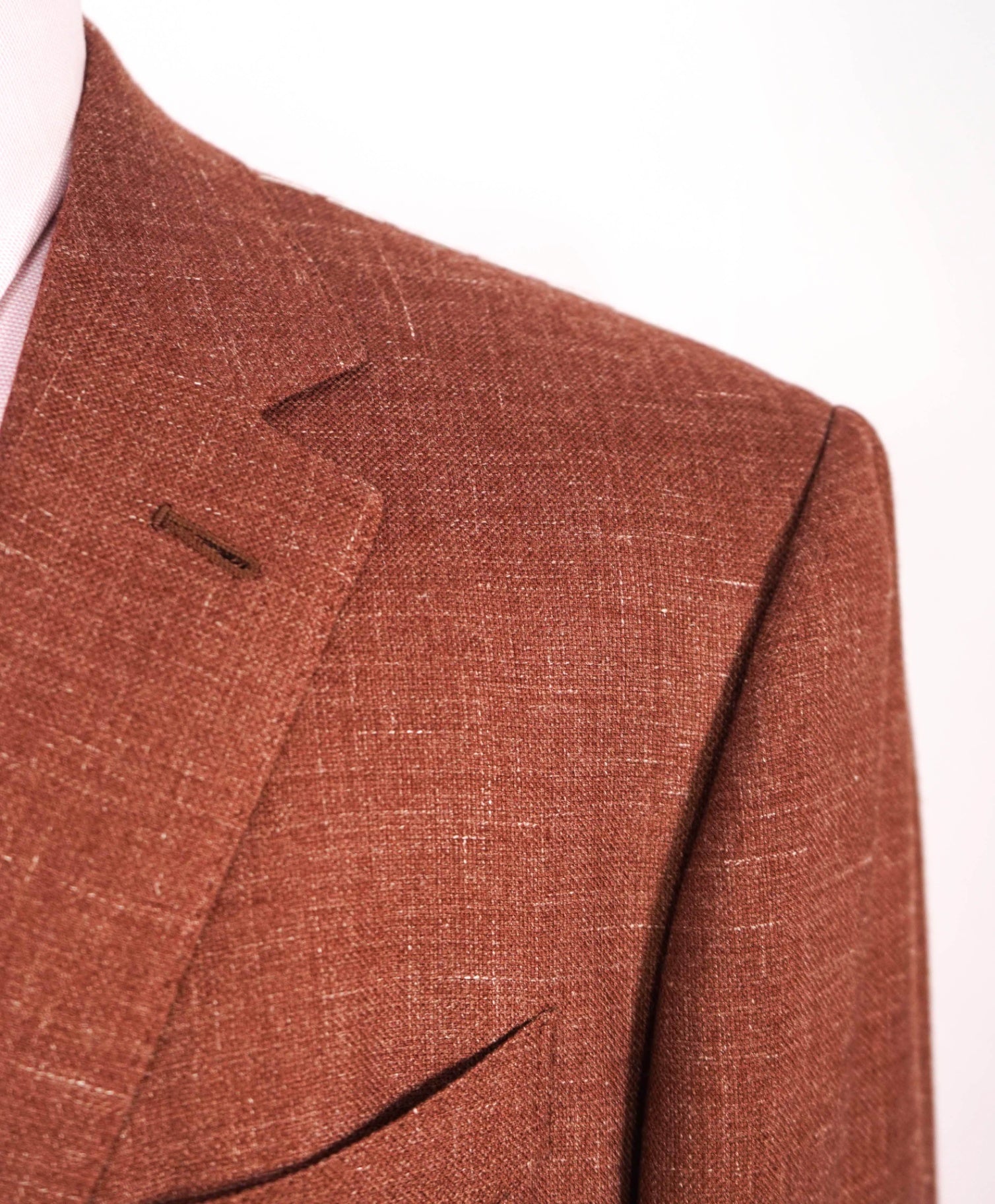 $2,995 Ermenegildo Zegna Solid Red Cashmere/Silk/Linen Blazer 48L