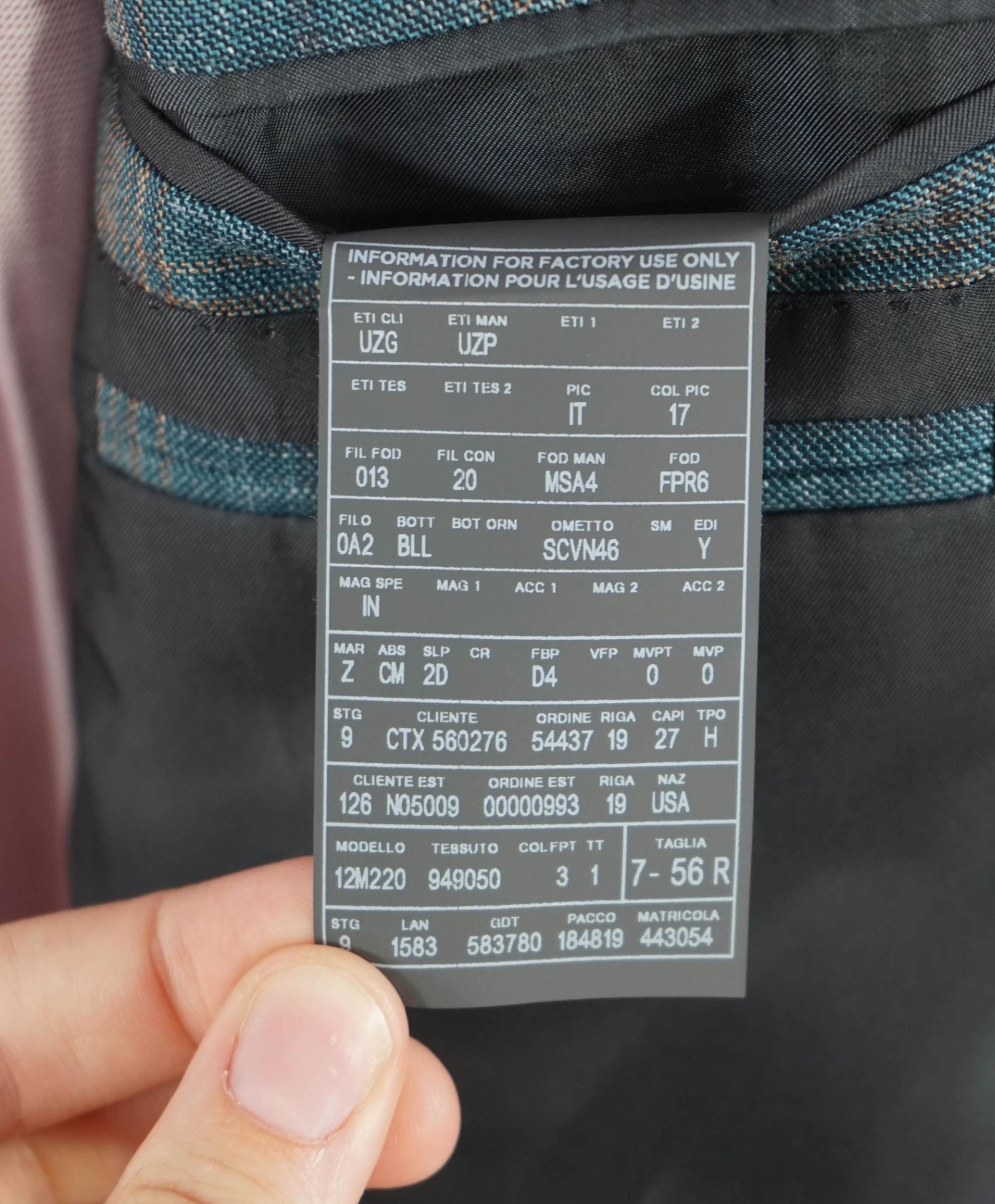 $2,695 Ermenegildo Zegna Teal/Camel Wool/Silk/Linen Blazer 46R