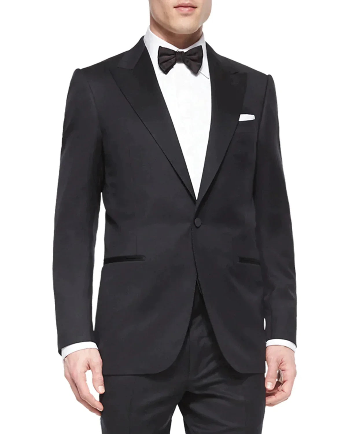$3,995 Ermenegildo Zegna "MICROSPHERE" Black Wool Tuxedo Suit 42S