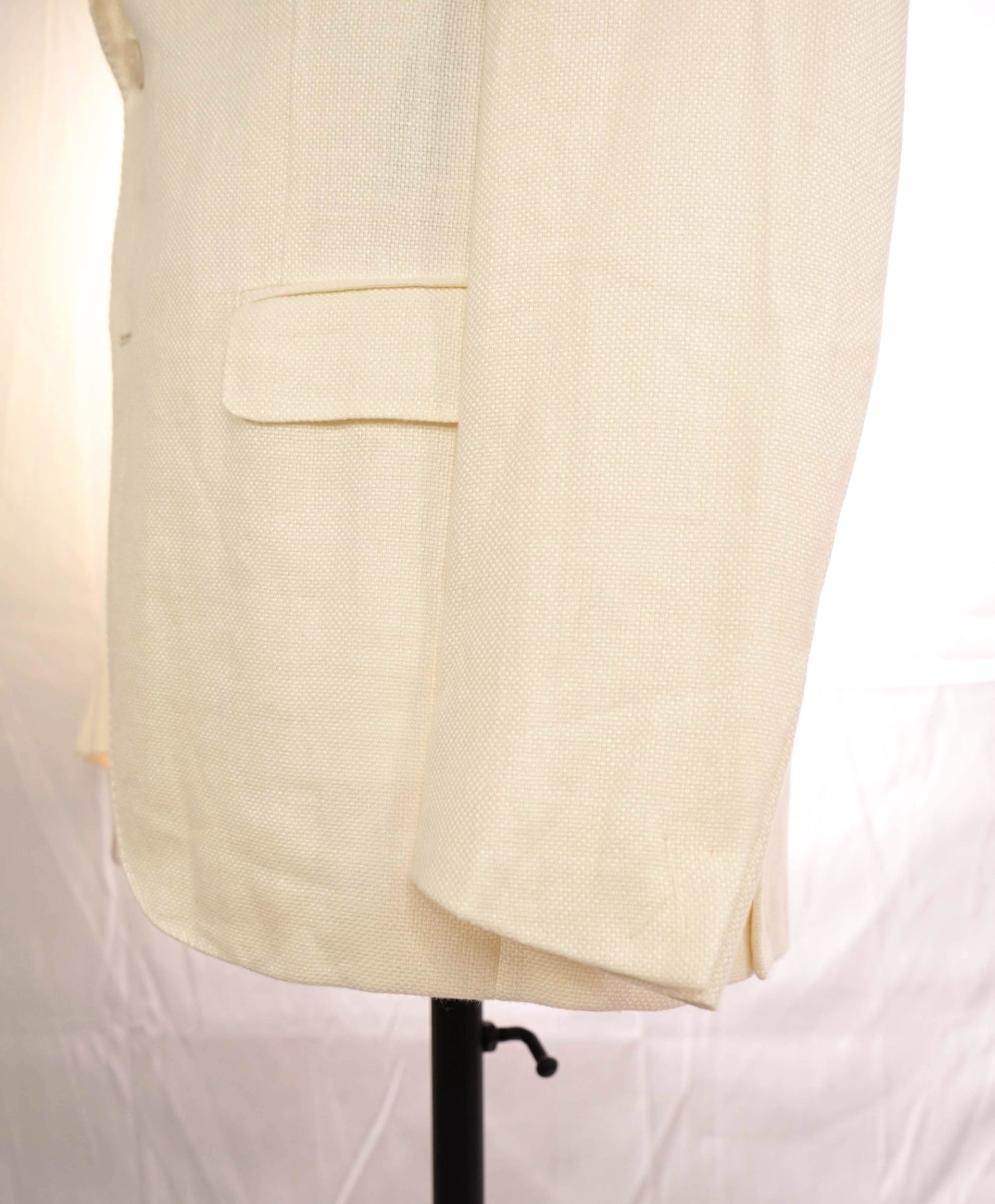 $2,995 Ermenegildo Zegna "CROSSOVER" Ivory Linen/Wool/Silk Blazer 40R