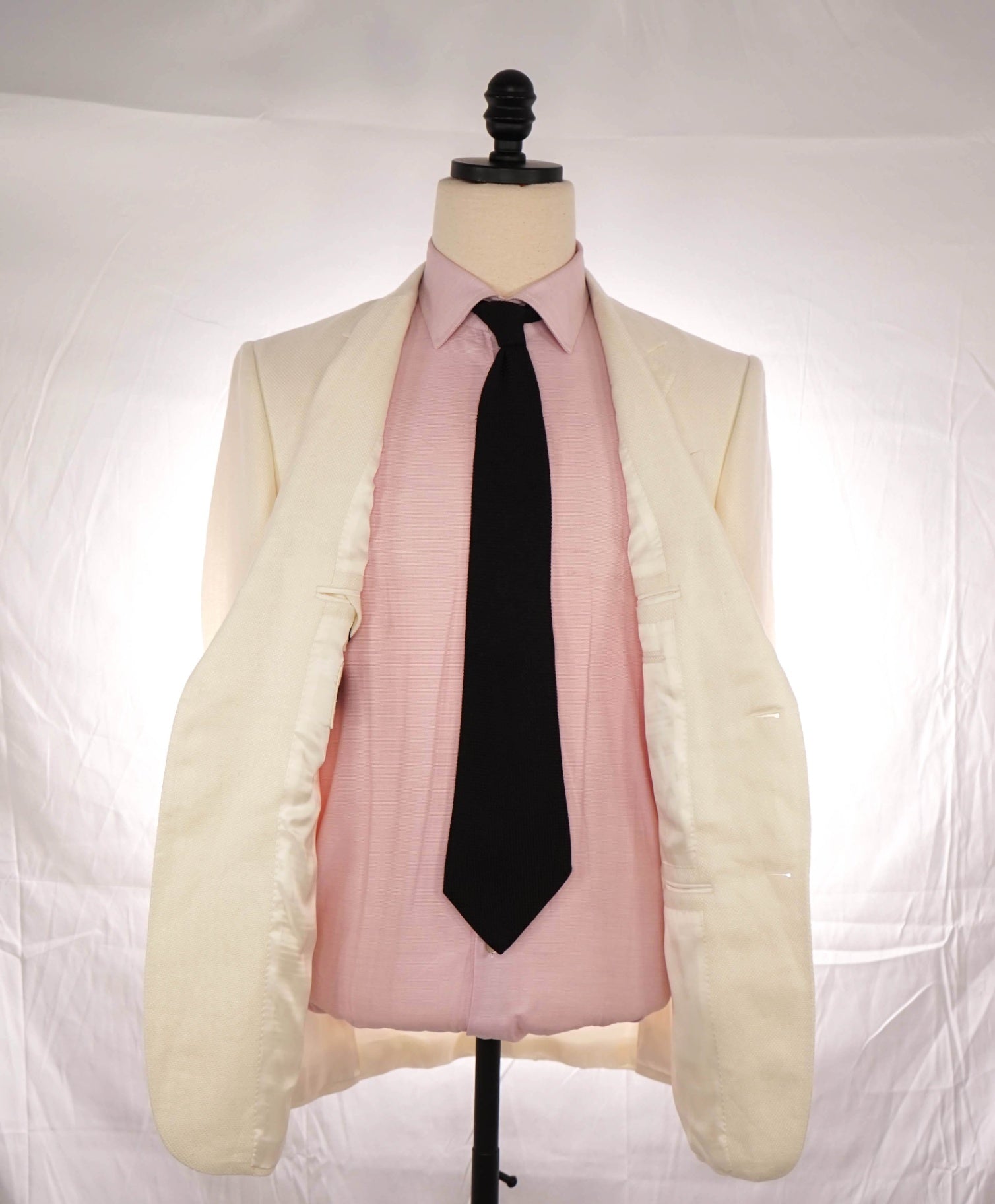 $2,995 Ermenegildo Zegna "CROSSOVER" Ivory Linen/Wool/Silk Blazer 40R