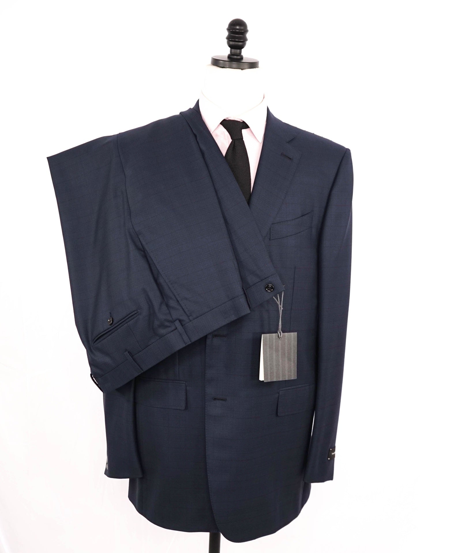 $4,995 Ermenegildo Zegna Blue Check "15 MILMIL 15" Wool Suit 48L