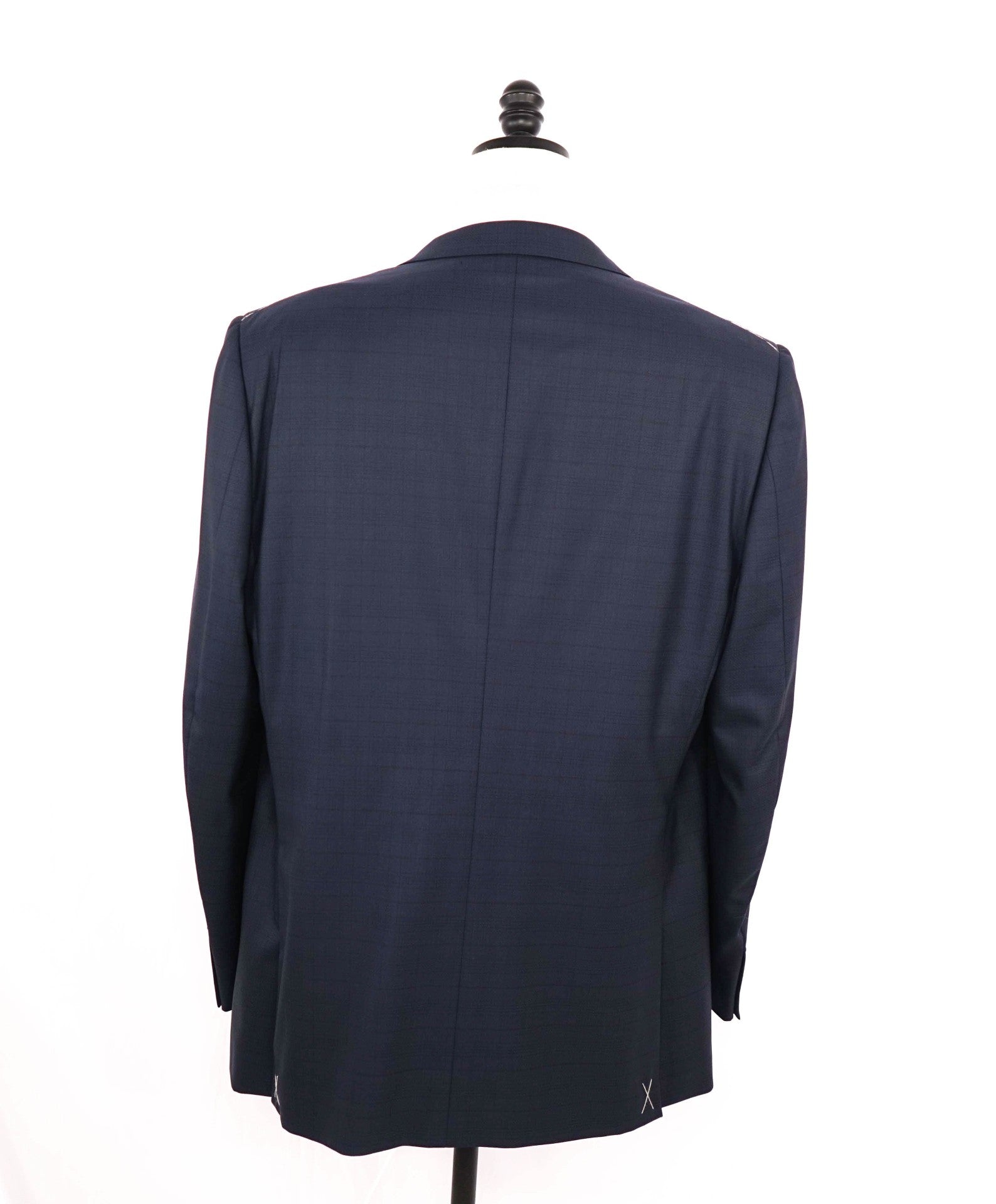 $4,995 Ermenegildo Zegna Blue Check "15 MILMIL 15" Wool Suit 48L