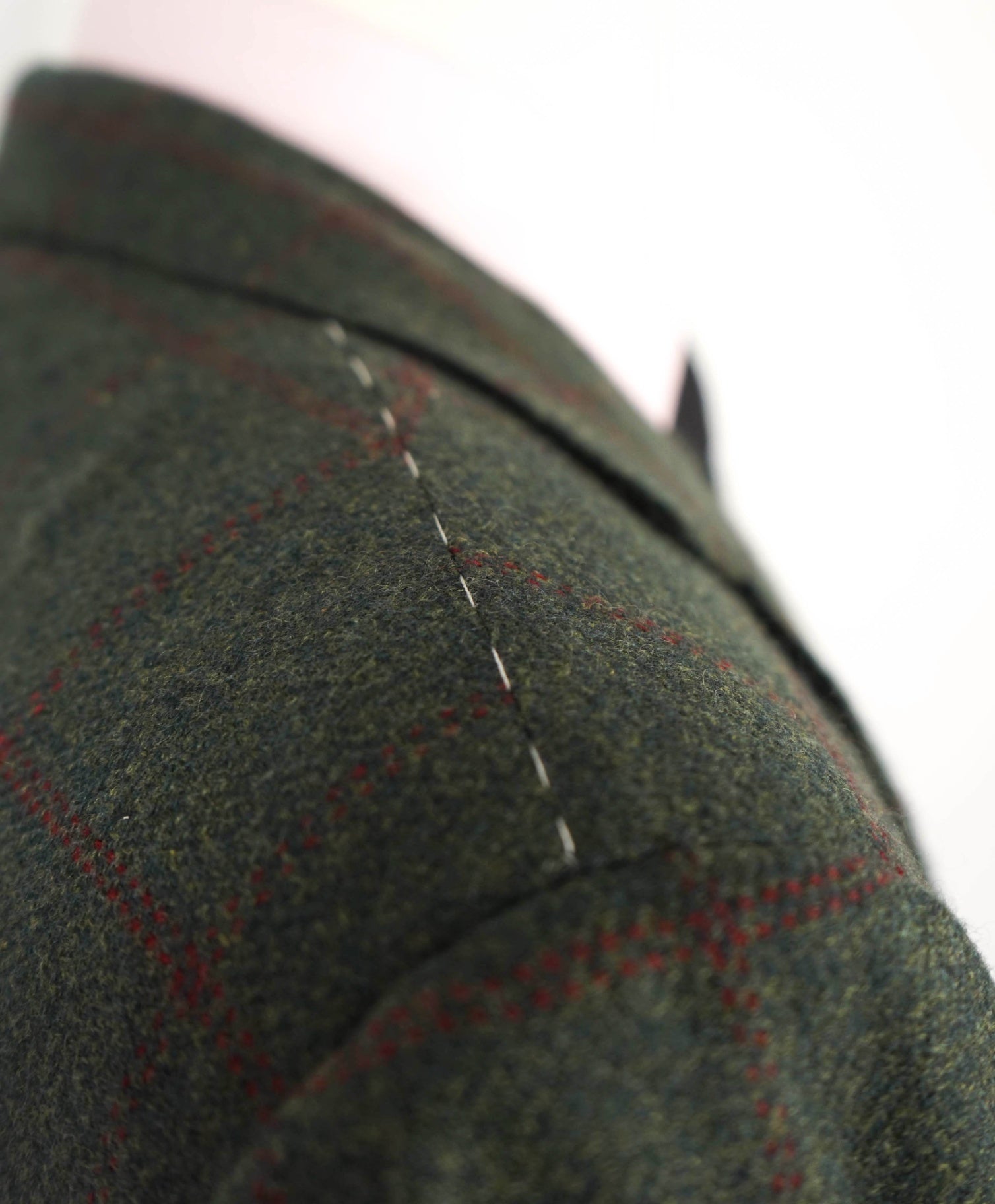 $9,250 KITON - *PURE CASHMERE* Green Check Blazer - 42R