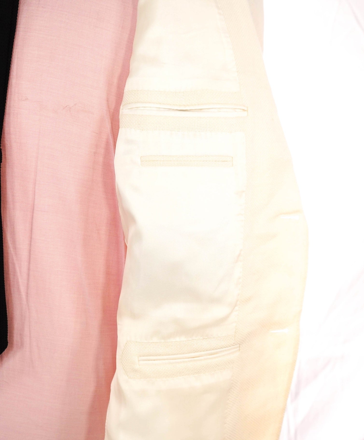 $2,995 Ermenegildo Zegna "CROSSOVER" Ivory Linen/Wool/Silk Blazer 40R