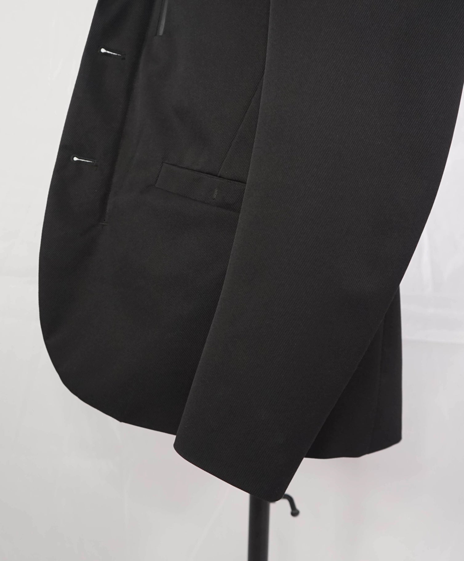 Emporio Armani Solid Black Water Repellent Coat Blazer Jacket 38R