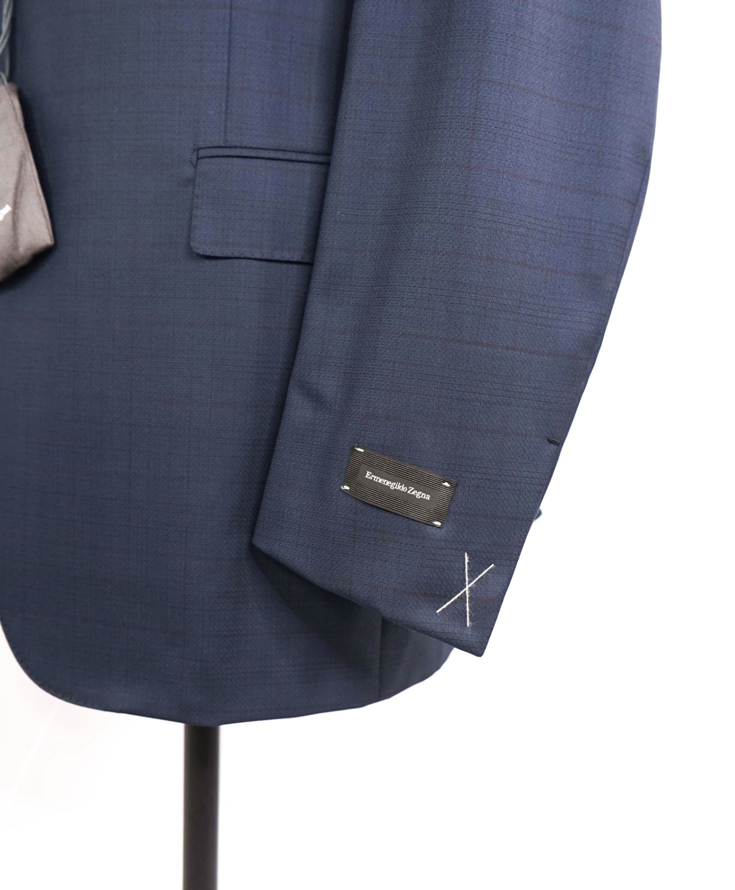 $4,995 Ermenegildo Zegna Blue Check "15 MILMIL 15" Wool Suit 48L