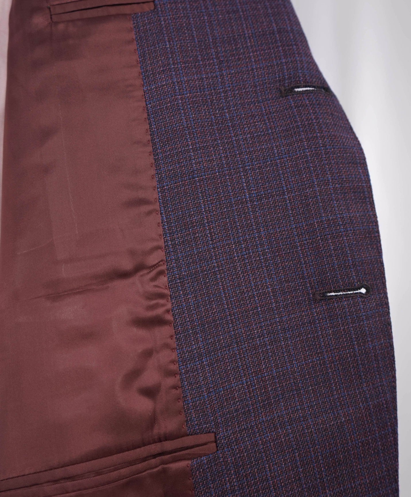 $1,895 CANALI Purple Wool 2-Button Blazer 44S