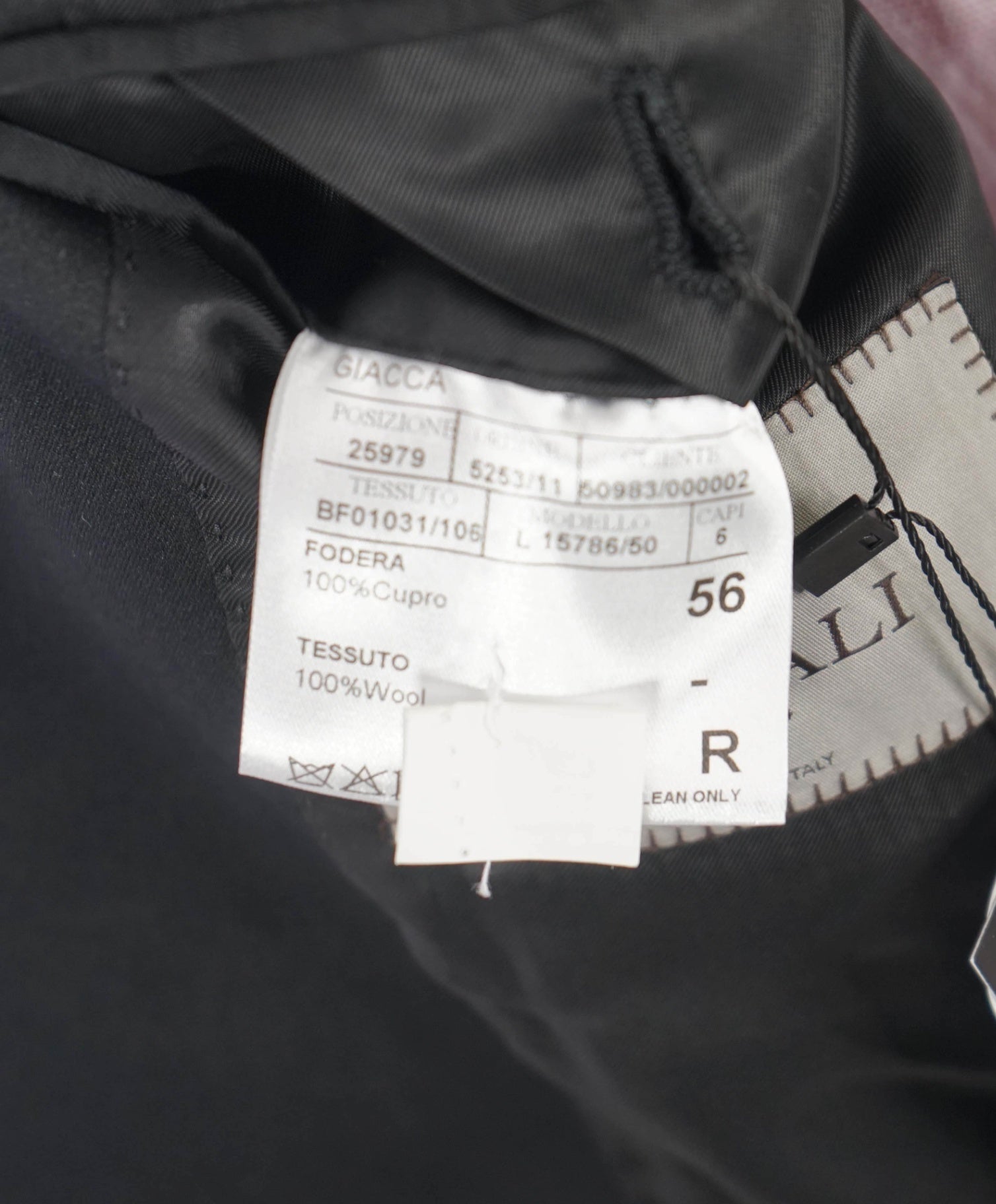 $2,195 CANALI Micro Textured Black Wool Peak Lapel Tuxedo Suit 46R