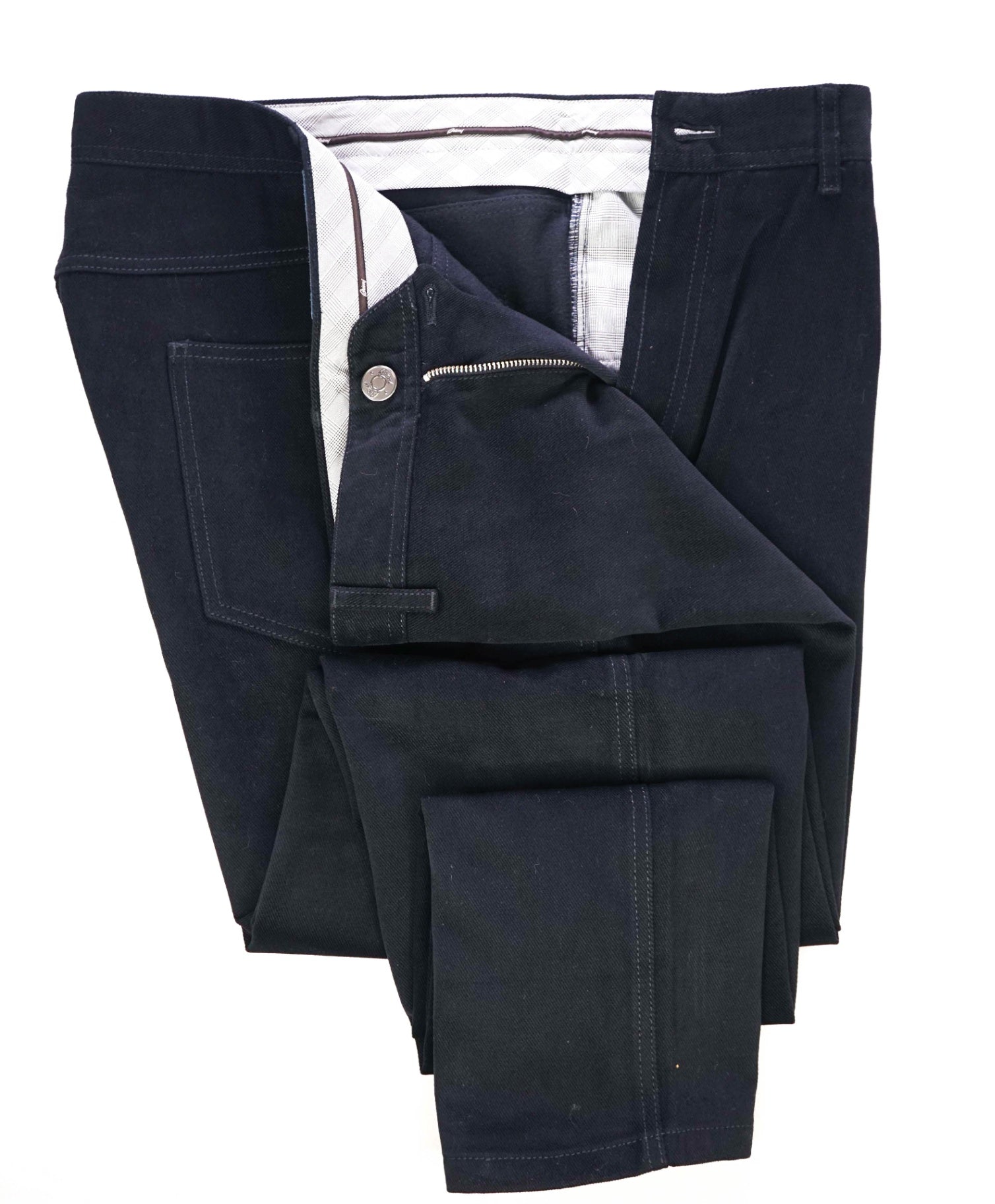 $995 Brioni Navy Cotton 5-Pocket Casual/Dress Pants 45W