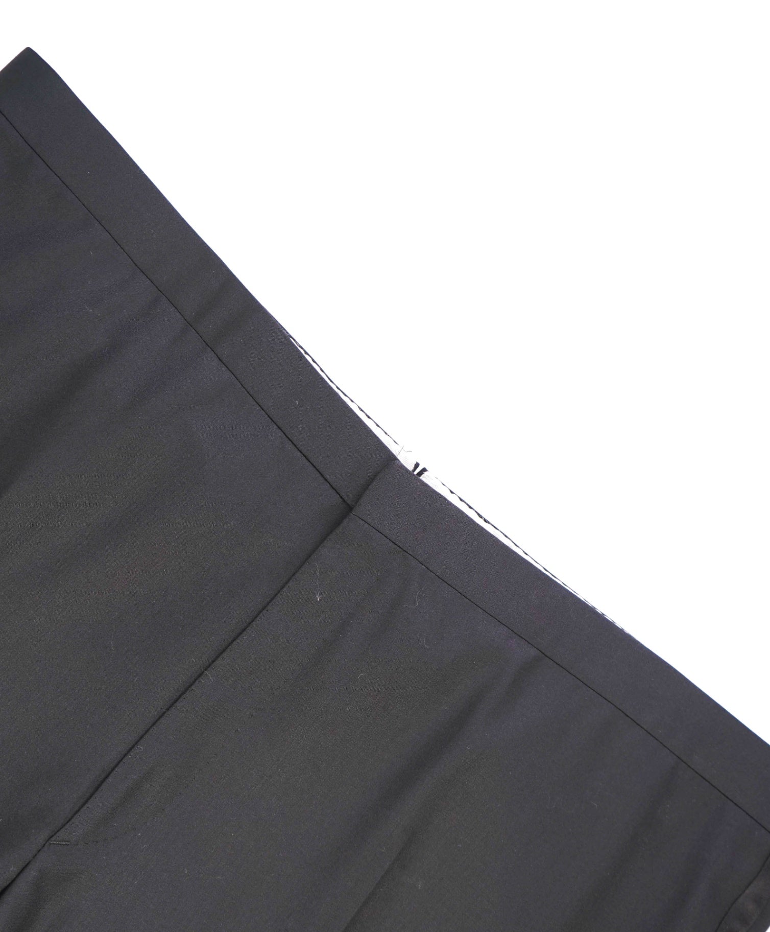 $1,295 Brioni Solid Black Wool Tuxedo Dinner Dress Pants 44W