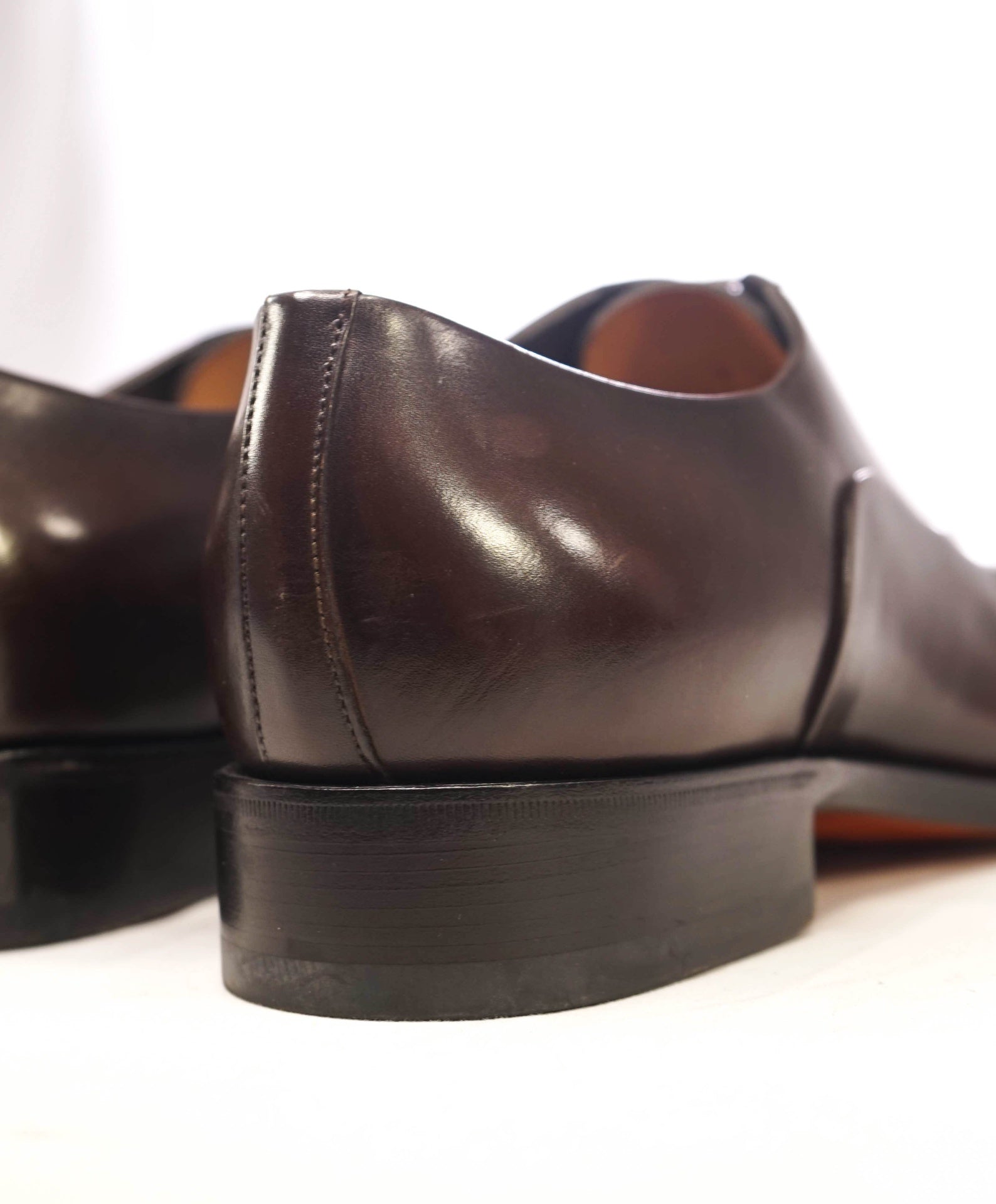$1,295 Santoni Dark Brown "GOODYEAR" Leather Oxfords US 10 (9UK)