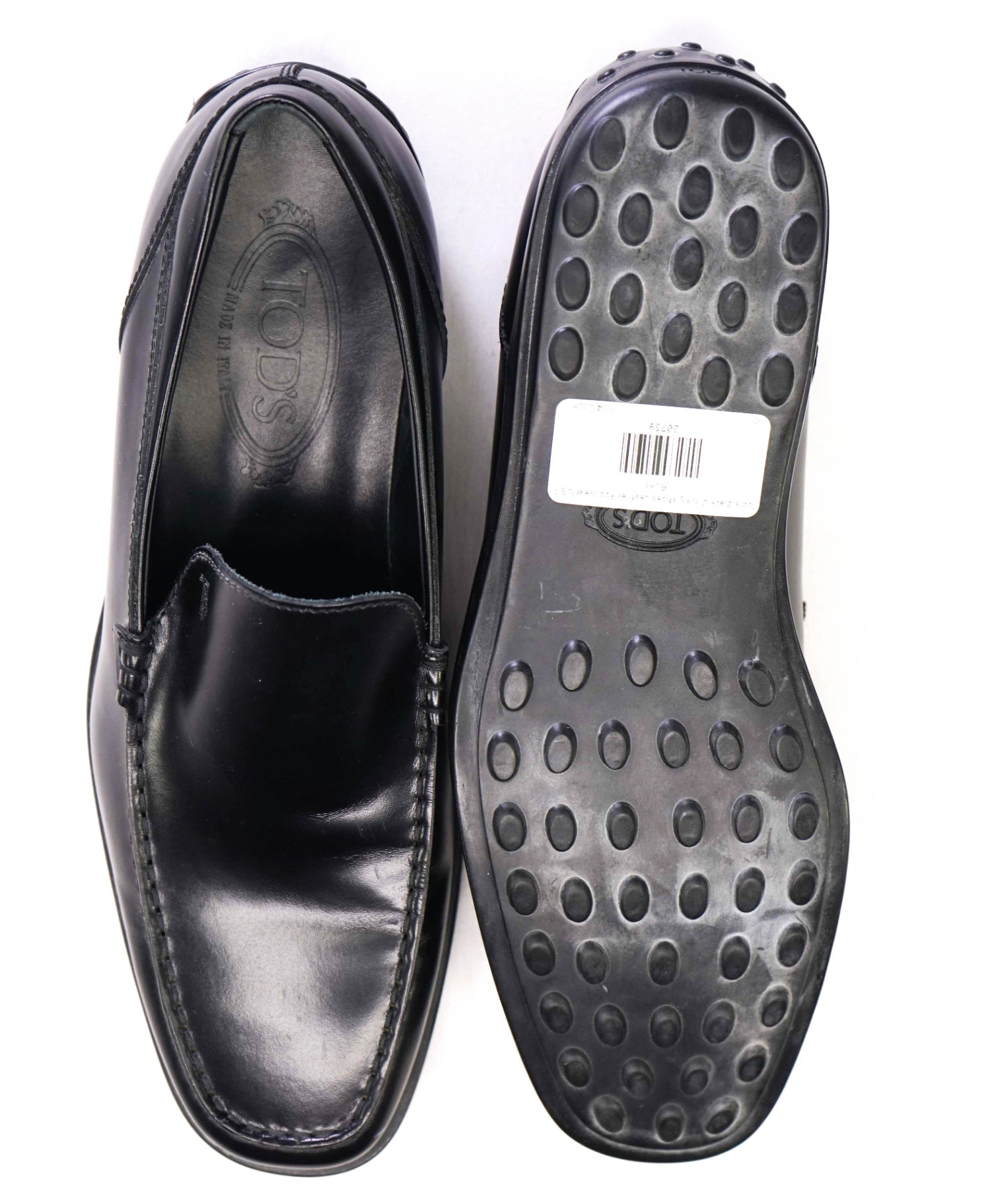 $795 Tod's Black Leather Driving Detail Loafers US 7 (6UK)