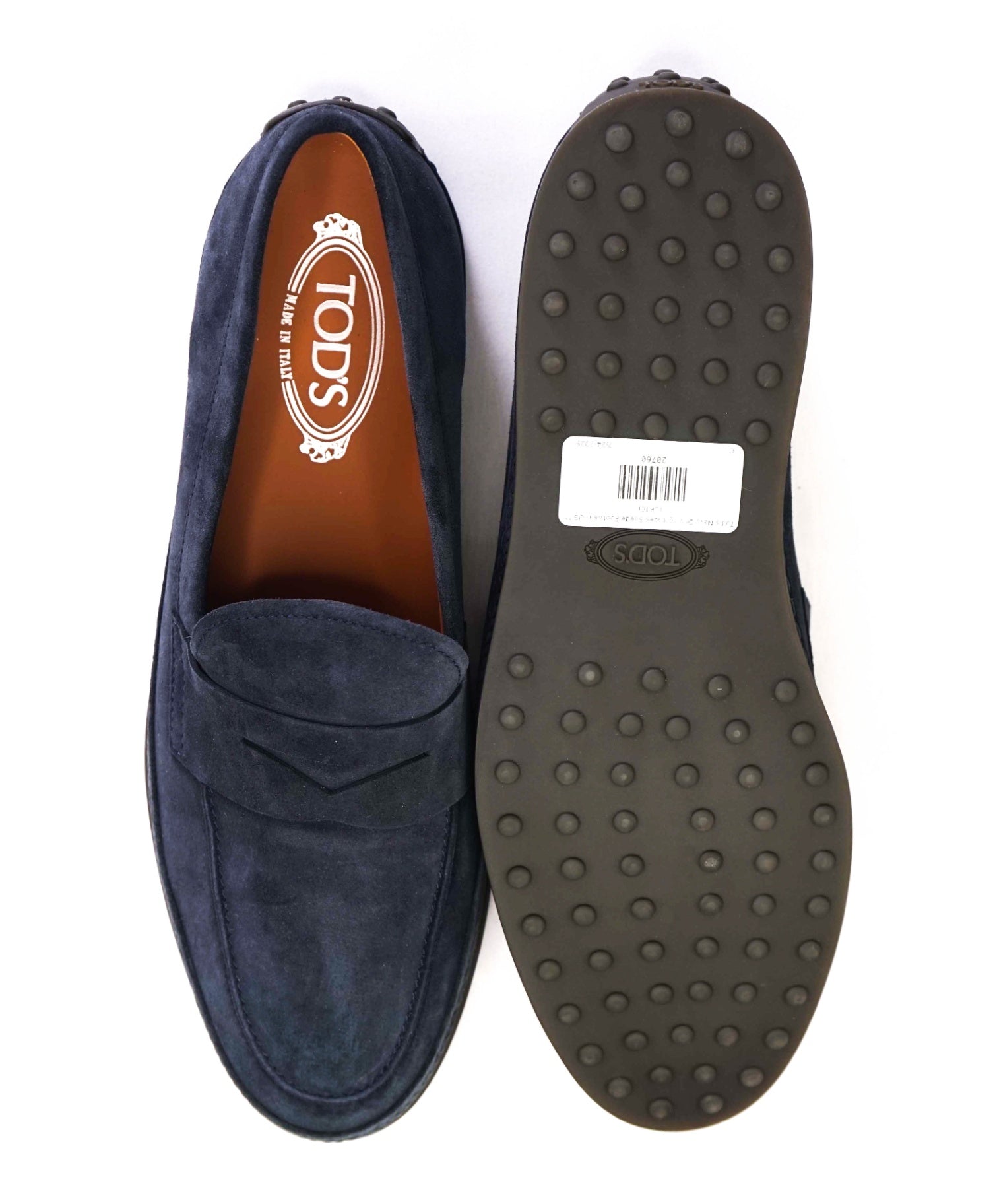 $1,045 Tod's Navy Espadrille Suede Driving Loafers US 11 (UK10)