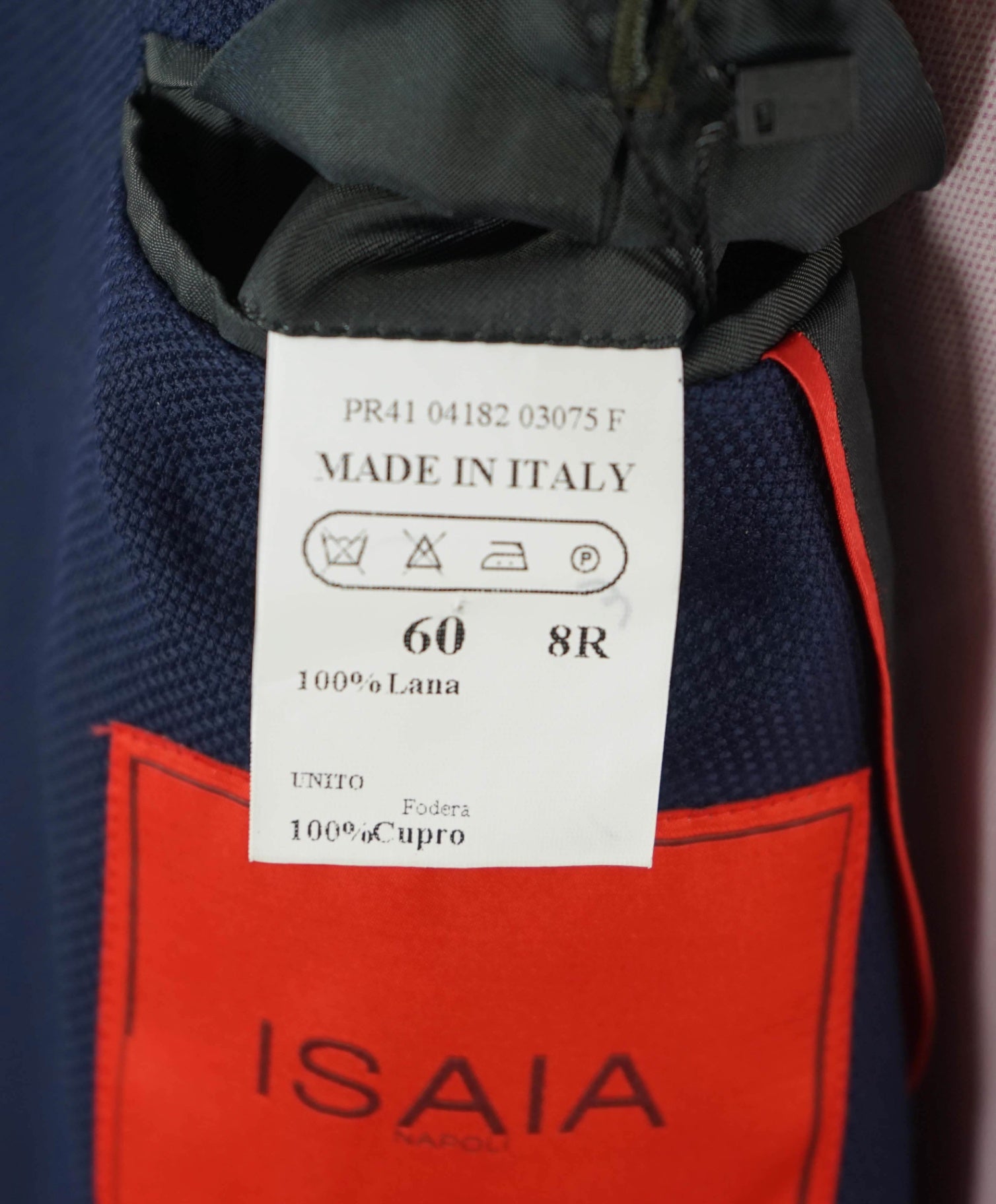 $3,295 ISAIA - Cortina Navy Patch Pocket Wool Blazer - 50R
