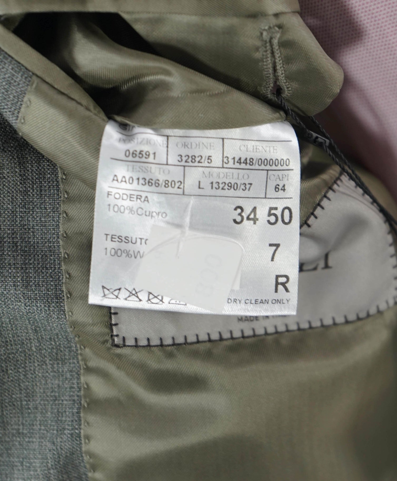 $1,495 CANALI Sage Green Wool 2-Btn Blazer 40R