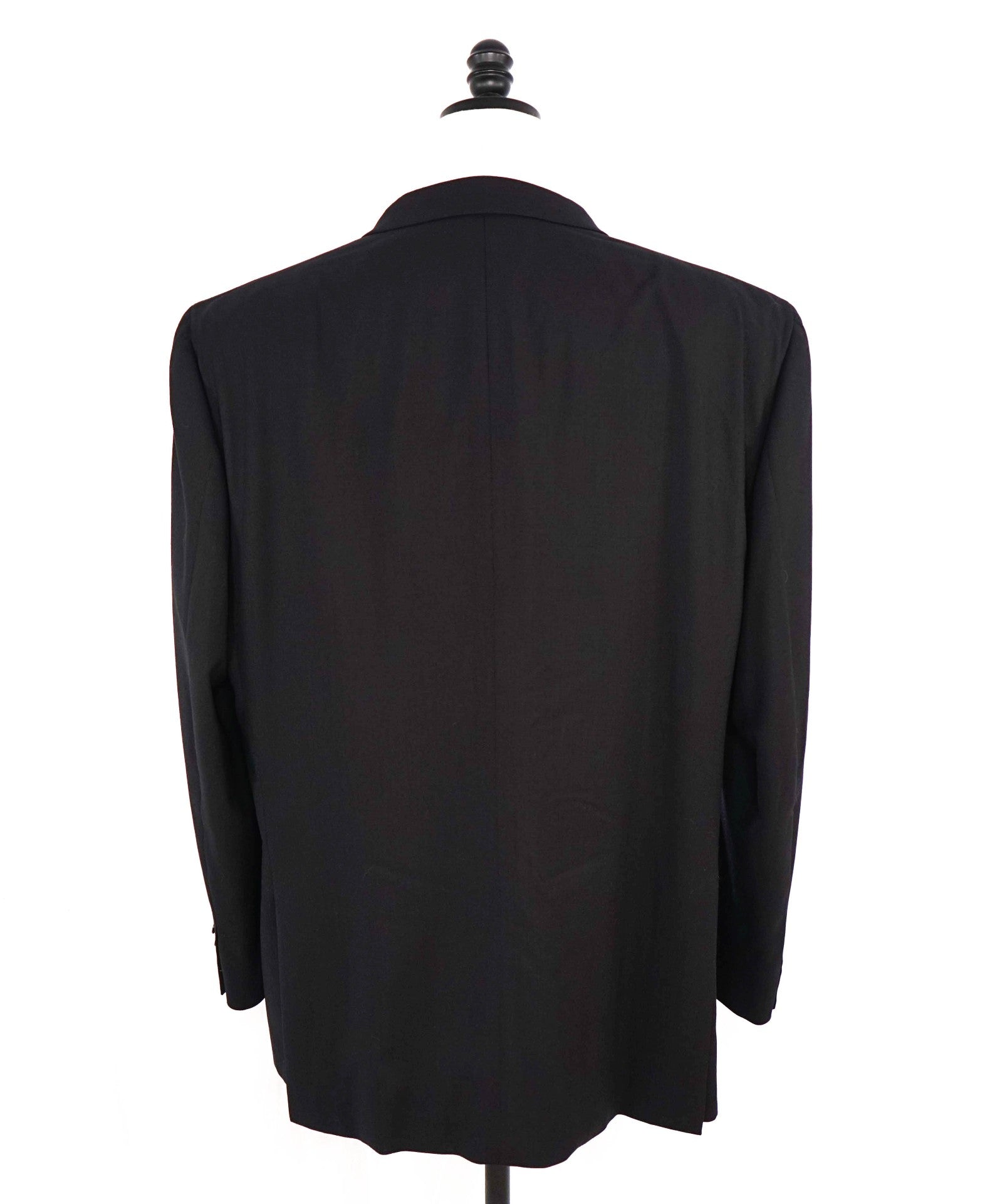 $4,800 BRIONI Solid Black 2/3 Btn Roll Lapel Wool Blazer 52R