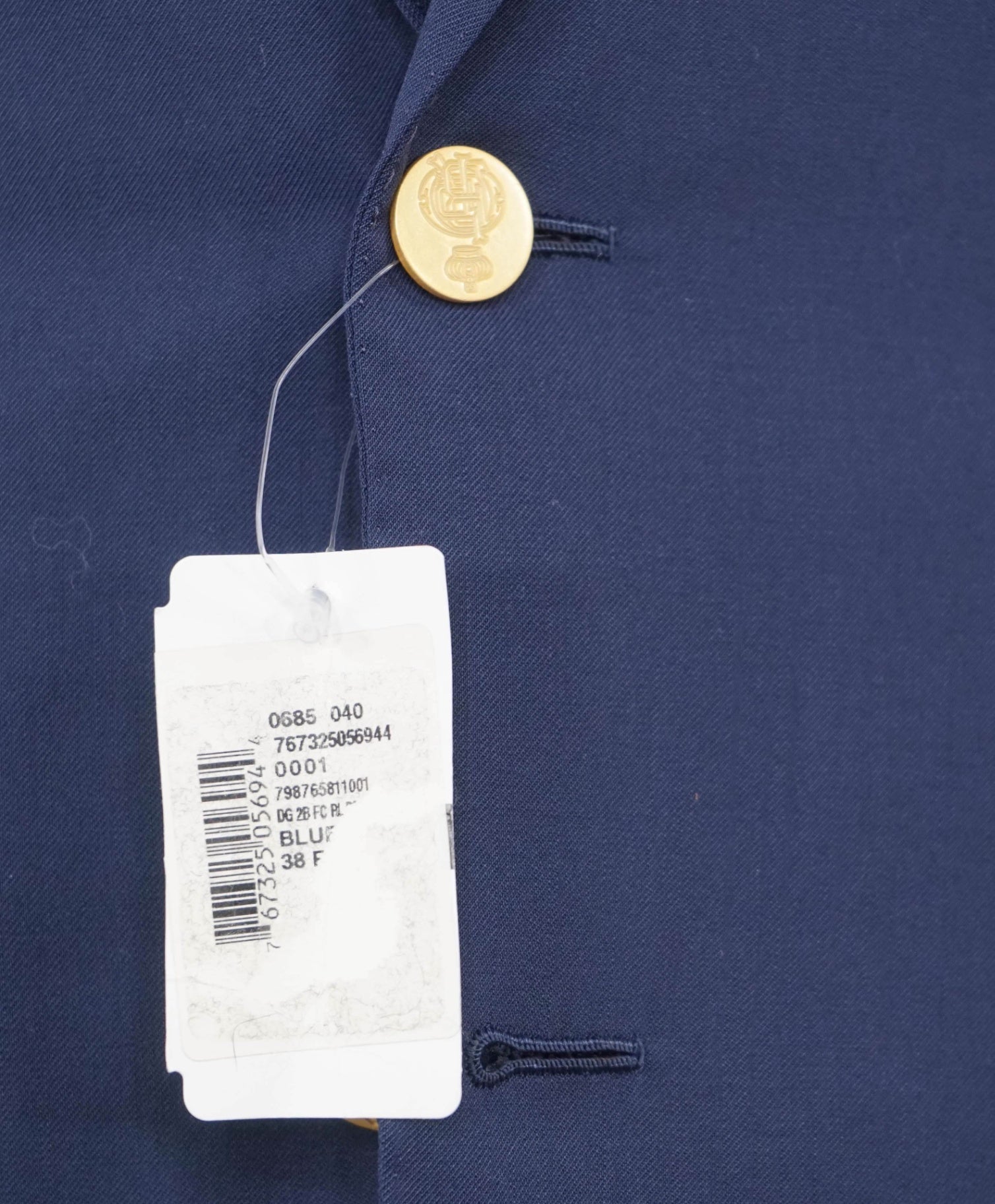 $2,395 RALPH LAUREN PURPLE LABEL - Gold Button Classic Blazer -38R