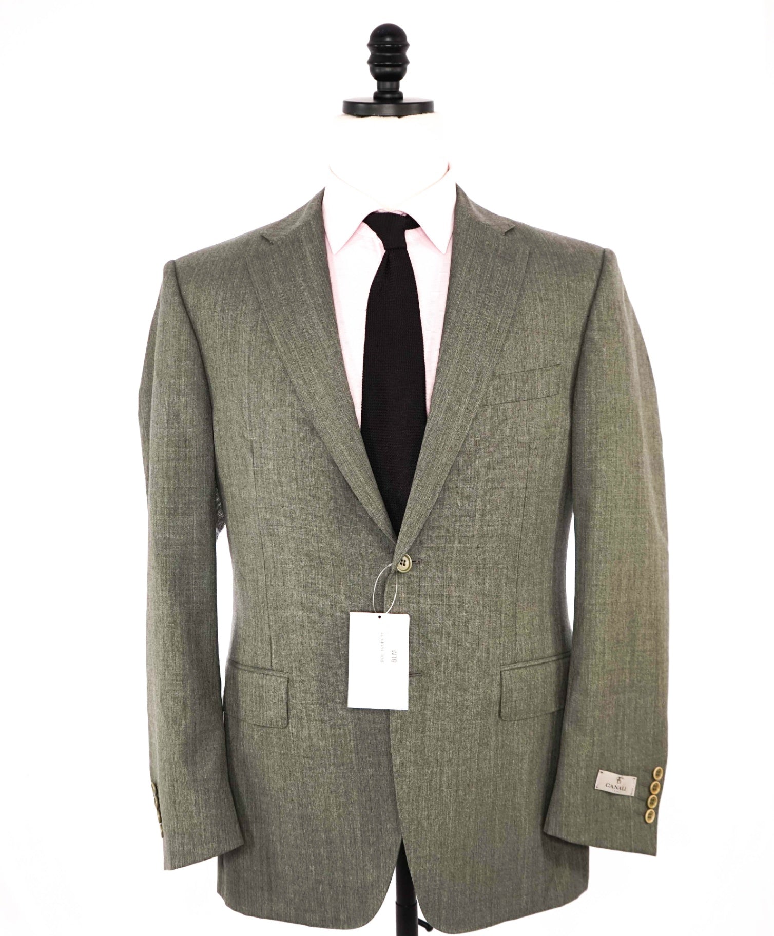 $1,495 CANALI Sage Green Wool 2-Btn Blazer 40R