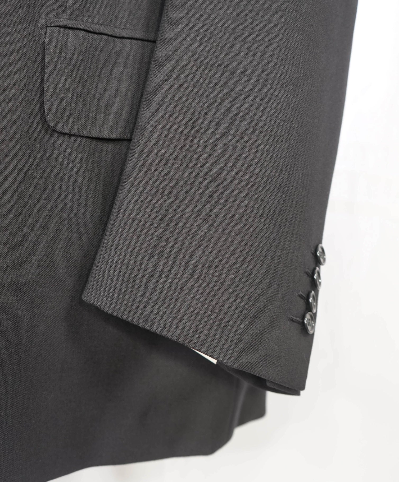 $4,800 BRIONI Solid Black 2/3 Btn Roll Lapel Wool Blazer 52R