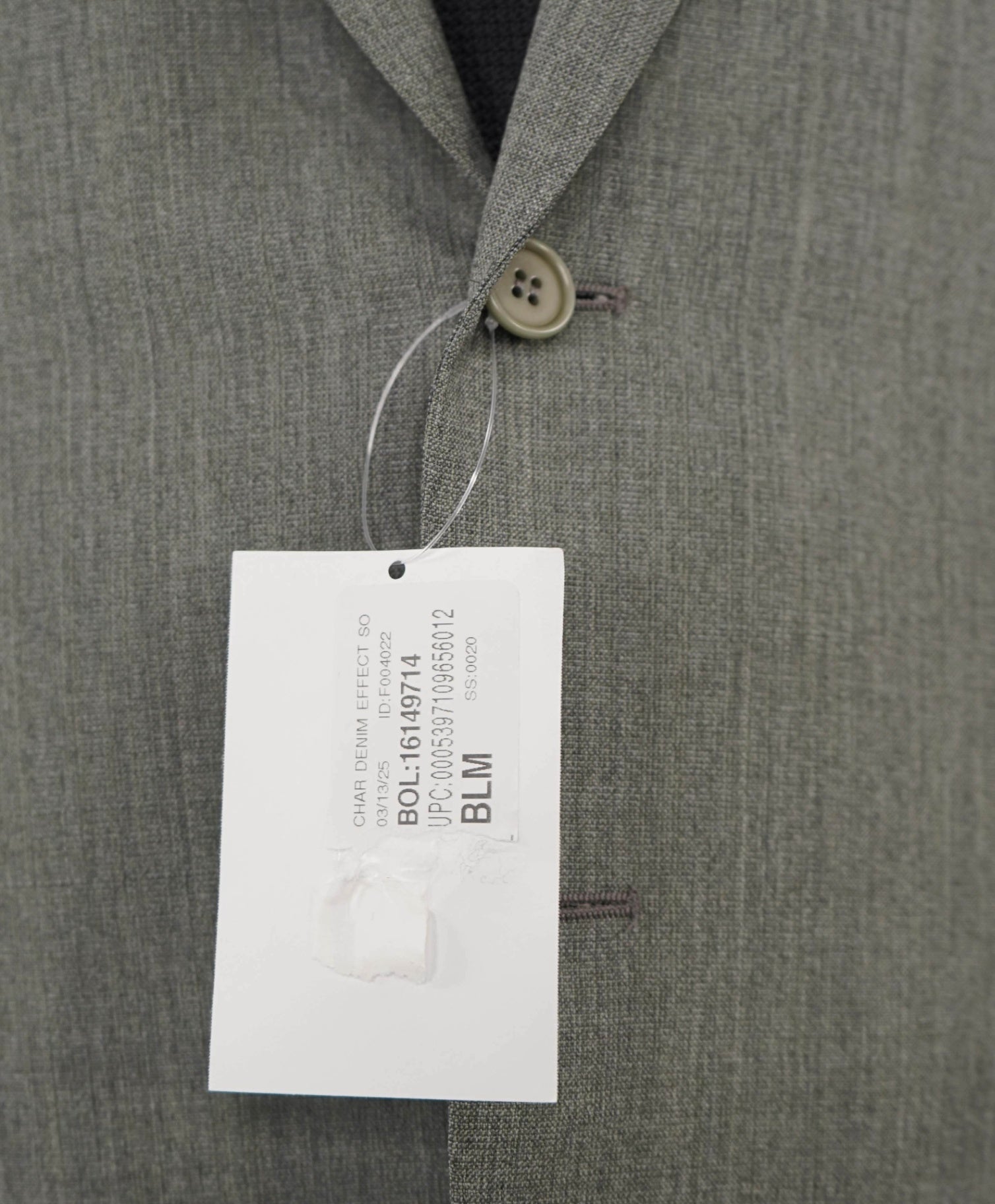 $1,495 CANALI Sage Green Wool 2-Btn Blazer 40R