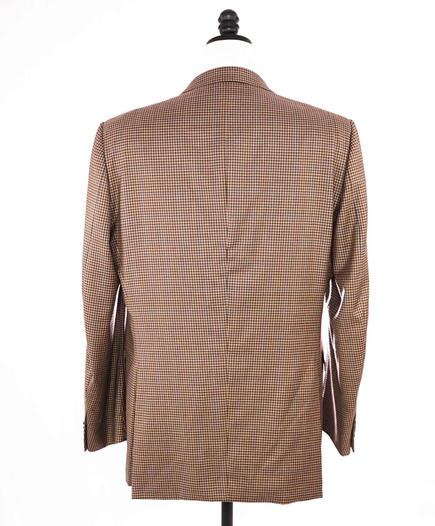 $3,290 Ermenegildo Zegna Light Brown Check Blazer 44L