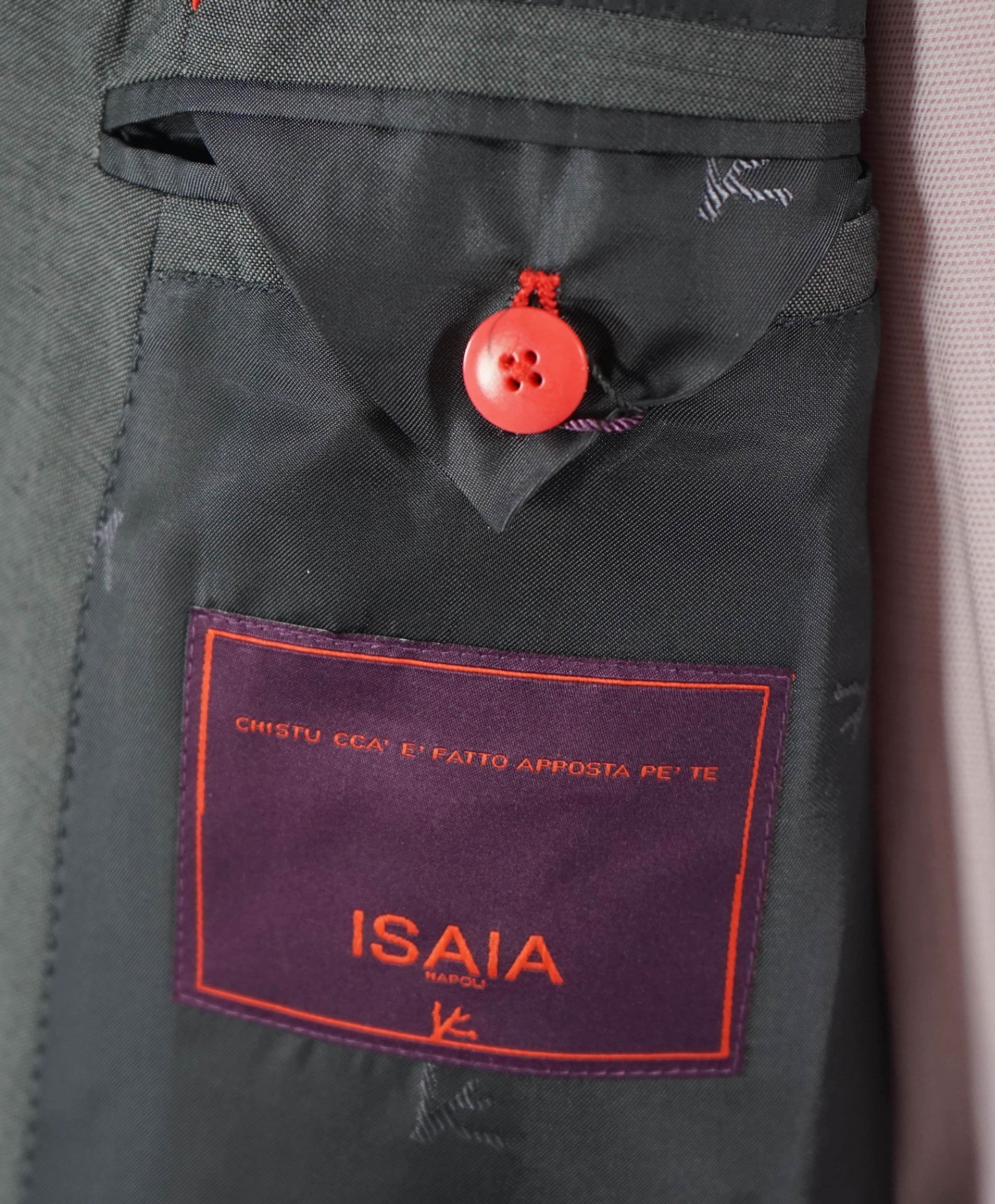 $6,500 ISAIA Solid Gray CUSOTM MADE Wool/Mohair Blazer 50S US
