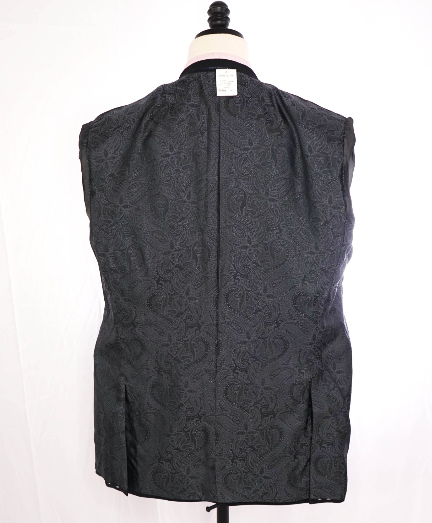 $2,695 ZEGNA Black Diamond Wool/Mohair Dinner Jacket Blazer 44R