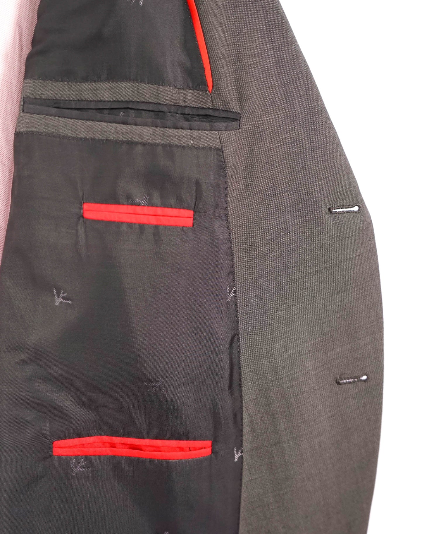 $6,500 ISAIA Solid Gray CUSOTM MADE Wool/Mohair Blazer 50S US
