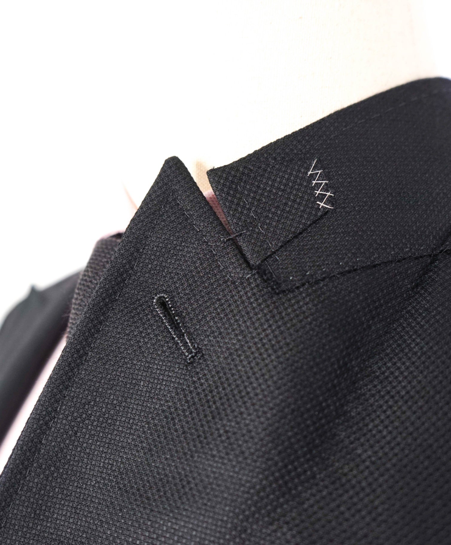 $2,695 ZEGNA Black Textured Patch Pocket Wool Blazer 48R