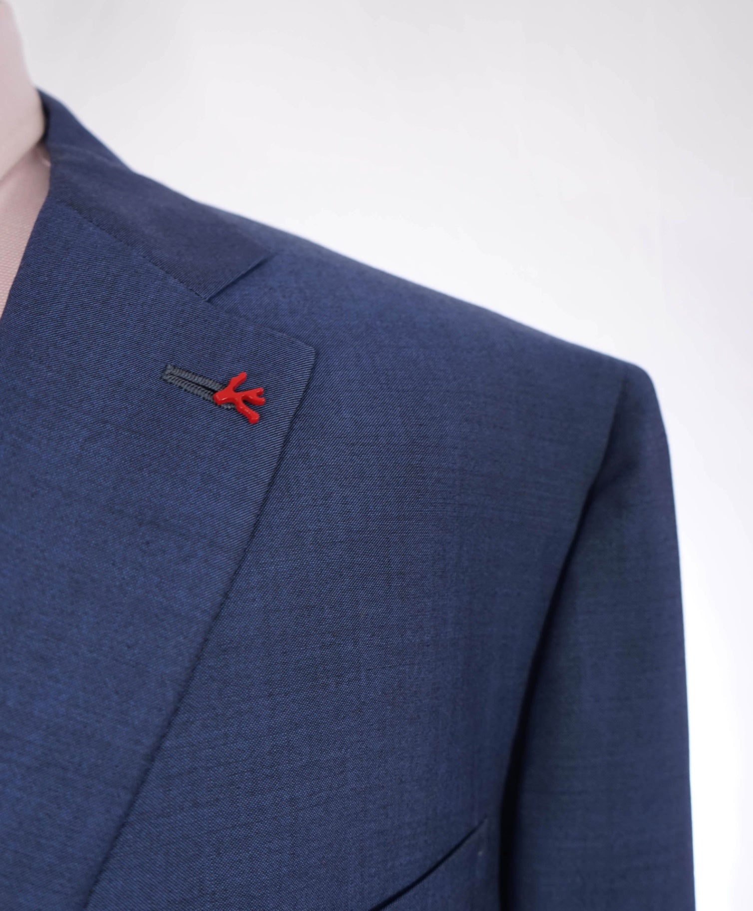 $6,500 ISAIA Steel Blue CUSOTM MADE Wool/Mohair Blazer 50S US