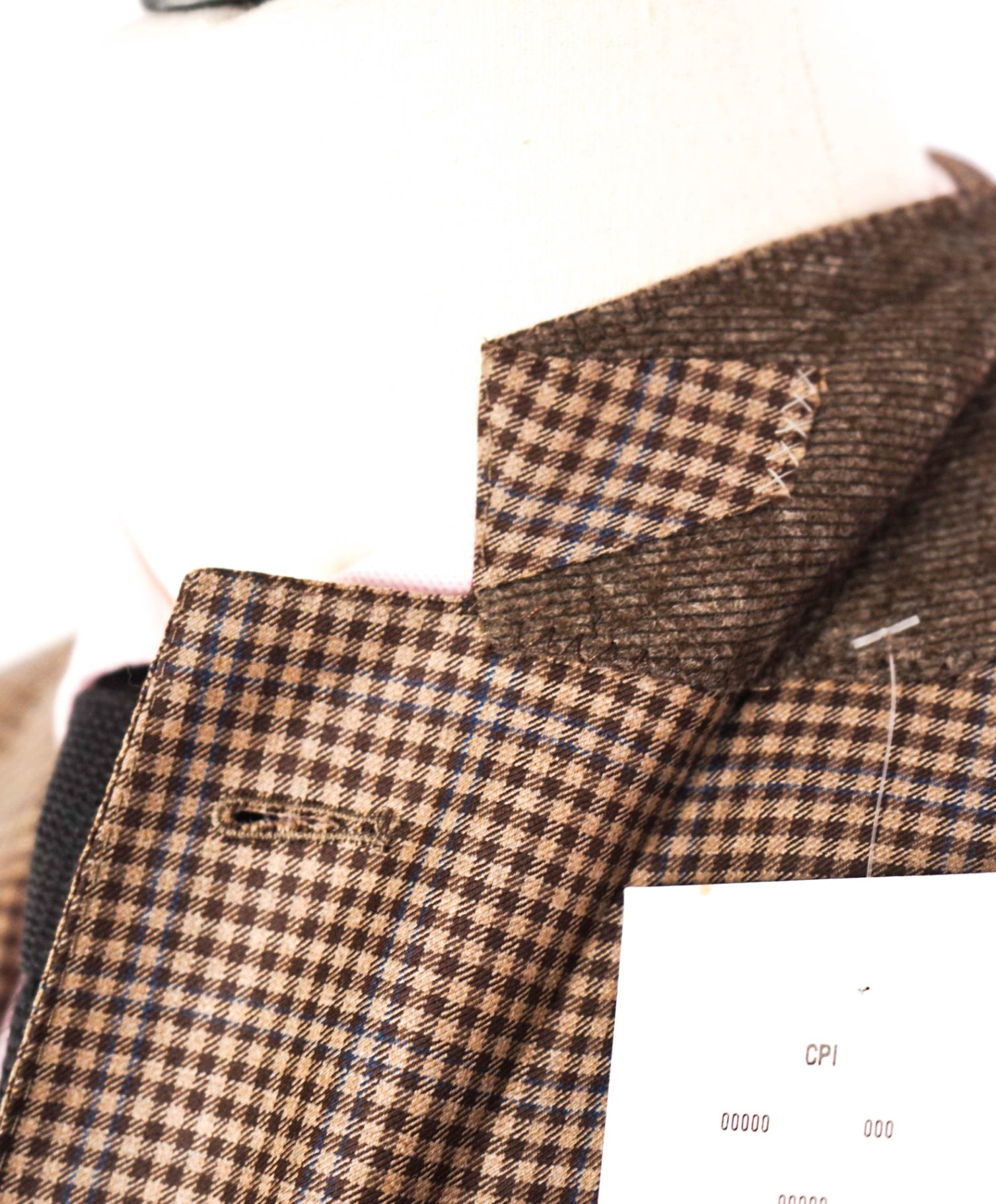 $3,290 Ermenegildo Zegna Light Brown Check Blazer 44L
