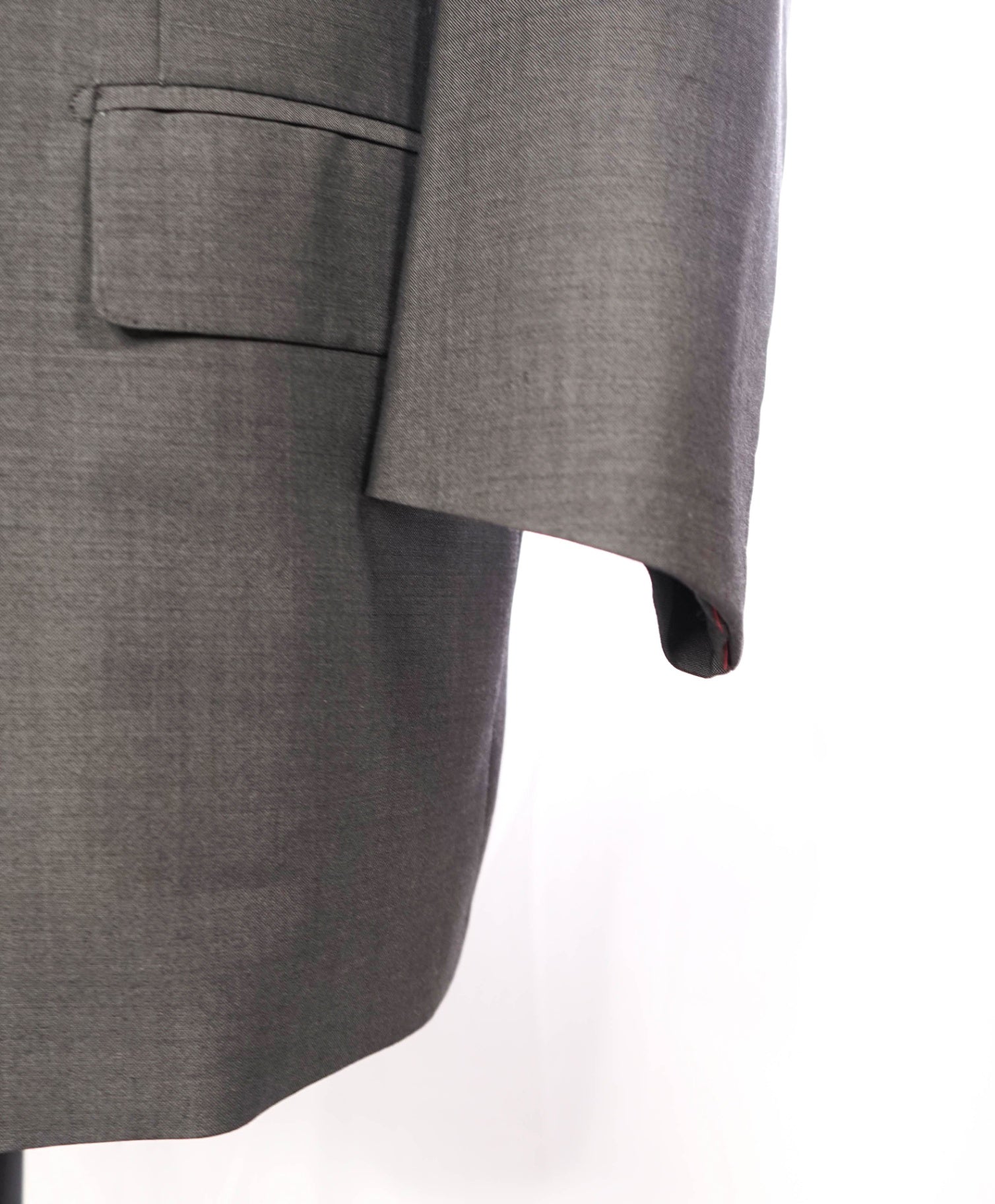 $6,500 ISAIA Solid Gray CUSOTM MADE Wool/Mohair Blazer 50S US
