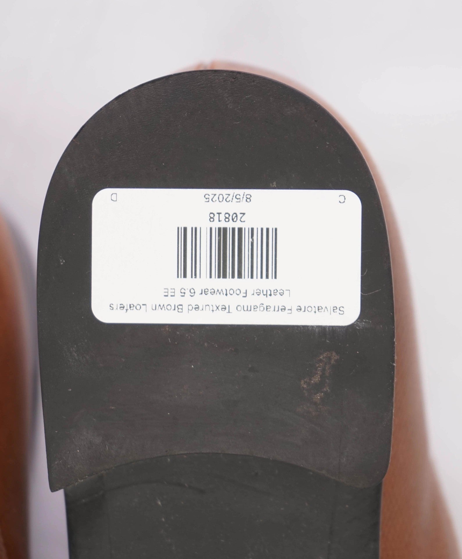 895 Salvatore Ferragamo - W TREES Brown Leather Loafers - 6.5 EE