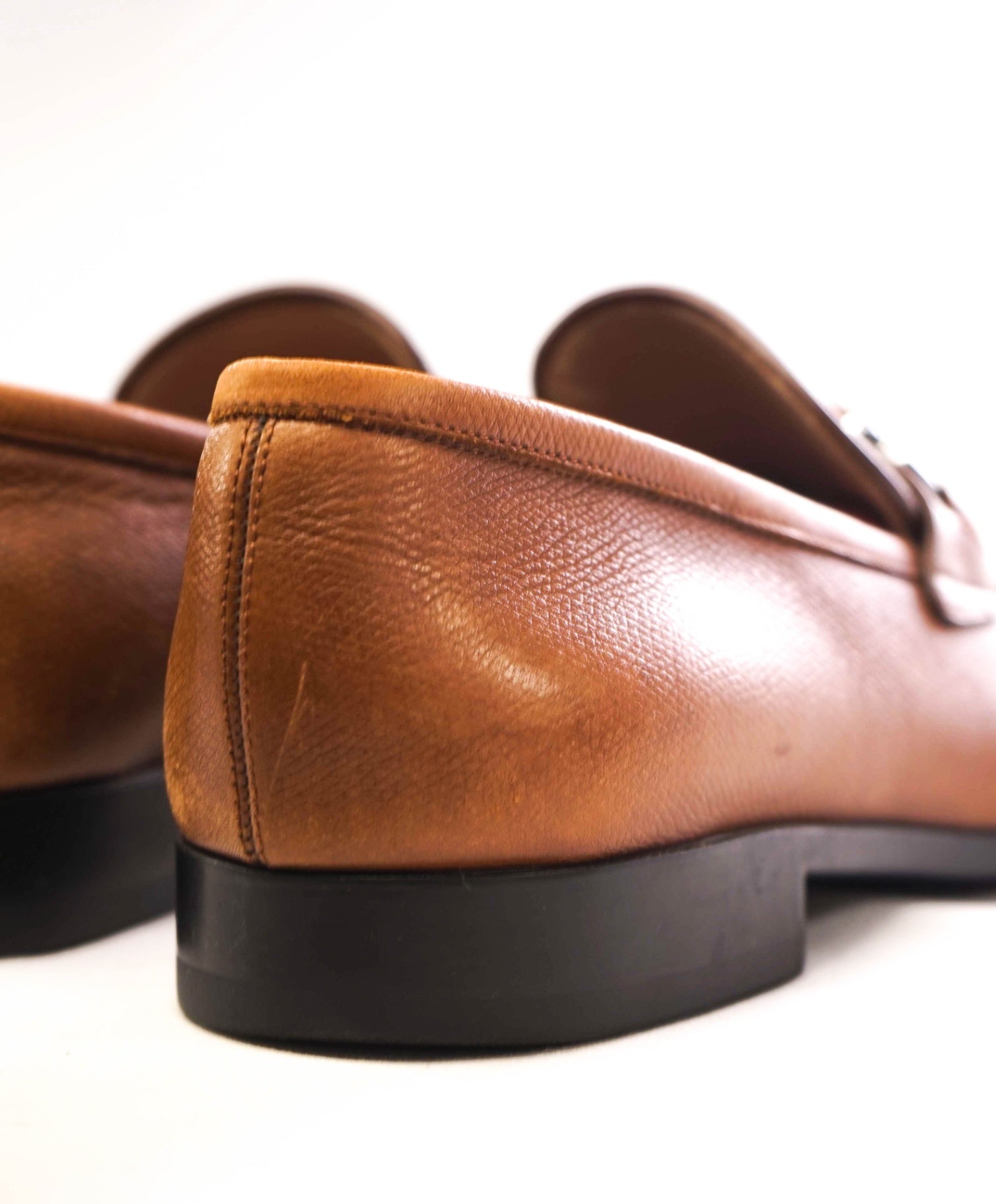 895 Salvatore Ferragamo - W TREES Brown Leather Loafers - 6.5 EE