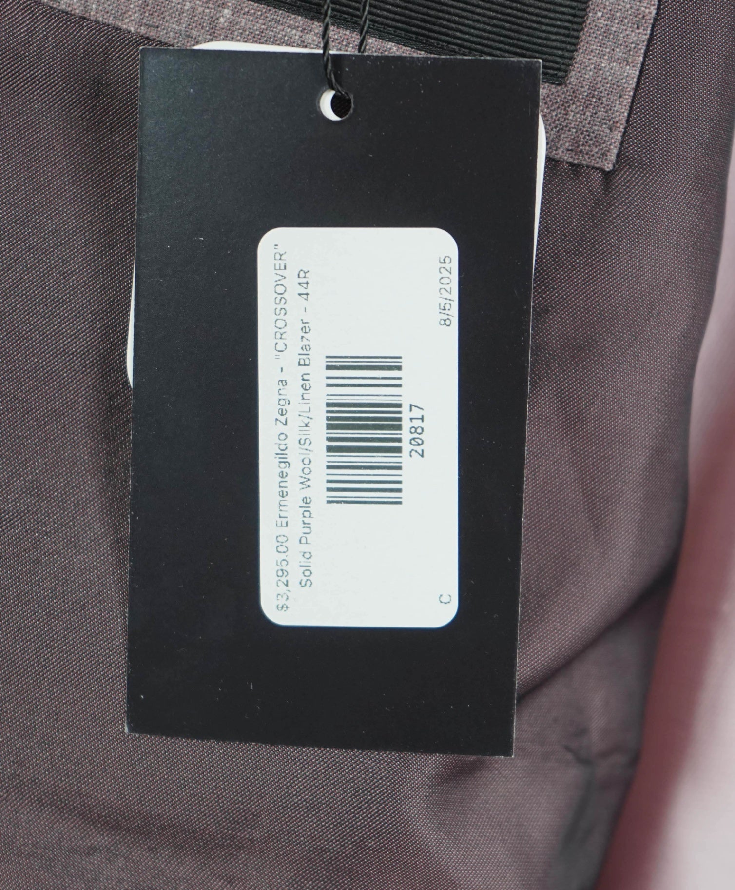 $2,695 ZEGNA - *Crossover* Pastel Pink Wool/Silk/Linen Blazer - 44R