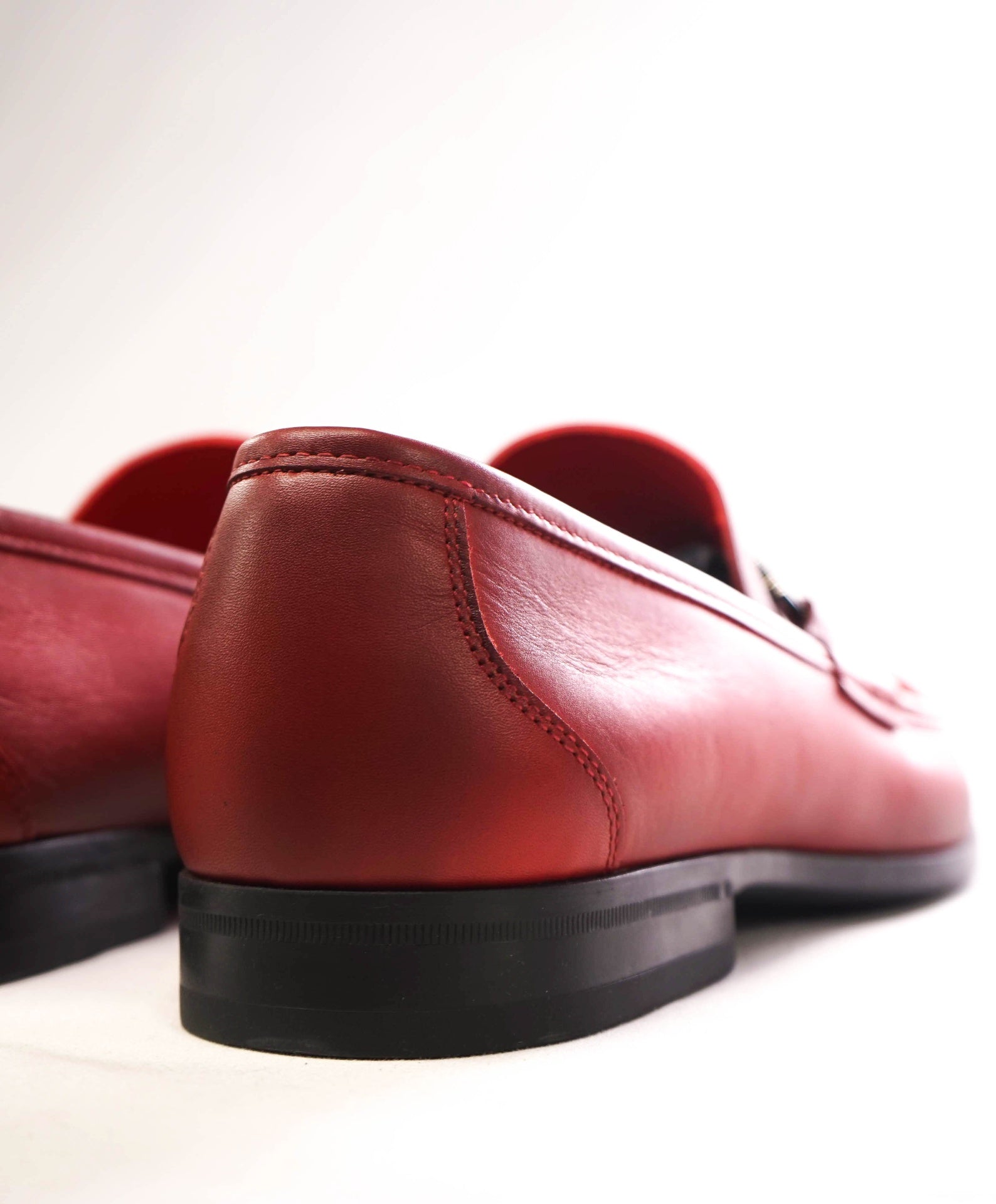 $850 Salvatore Ferragamo "GRANDIOSO" Red Gradient Loafers 12 EE