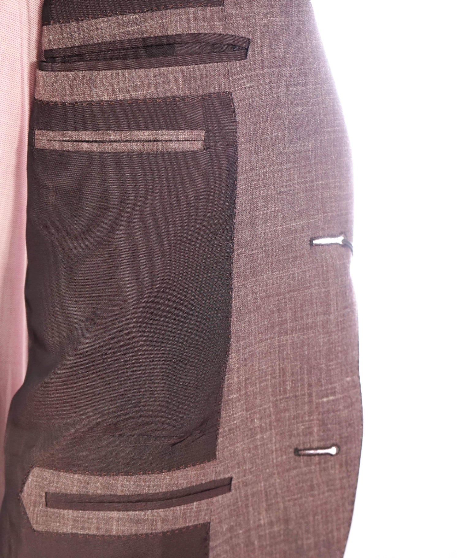 $2,695 ZEGNA - *Crossover* Pastel Pink Wool/Silk/Linen Blazer - 44R