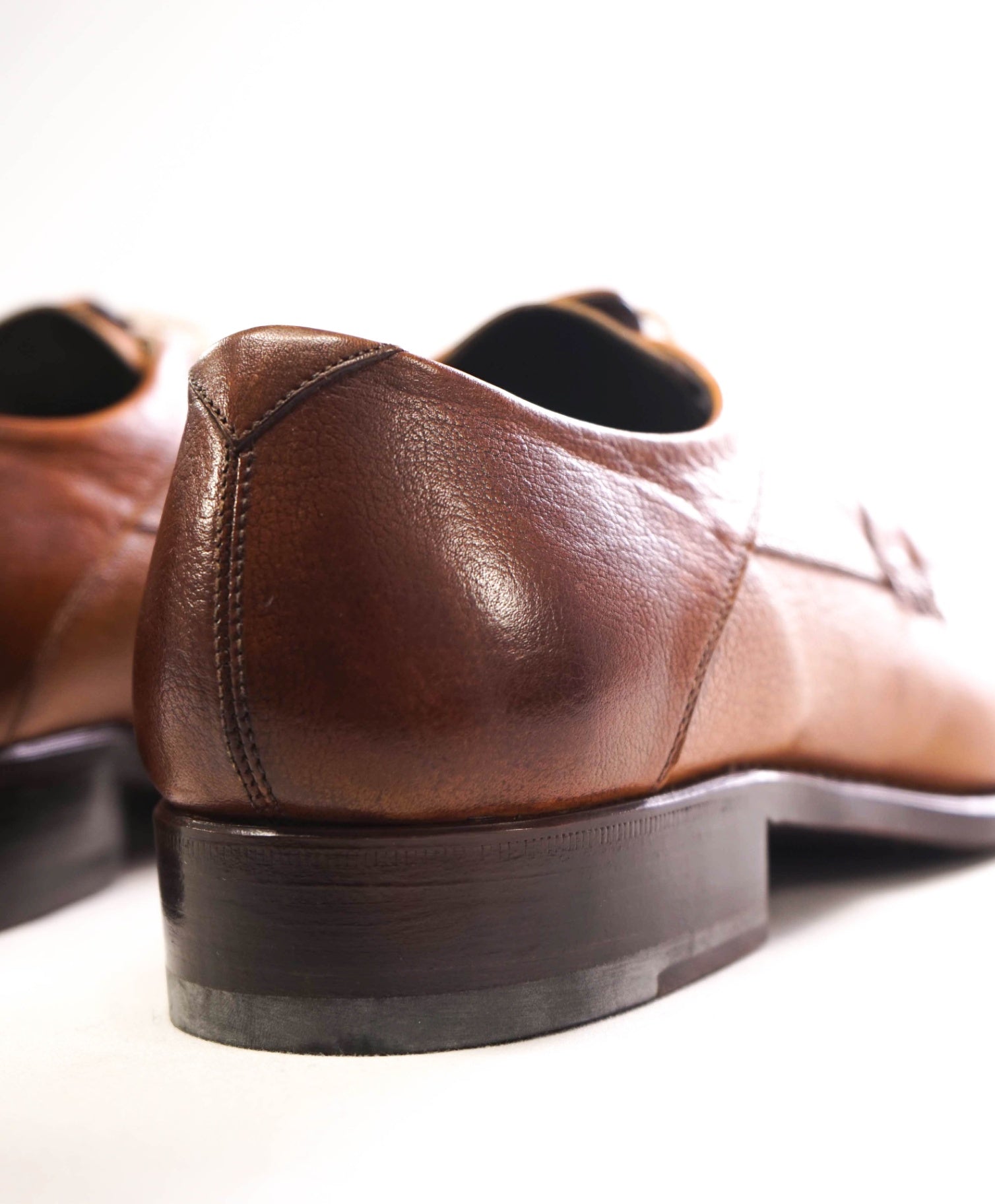 $400 Harris - Brown Patina Leather Cap-Toe Oxofrds 8US (7UK)