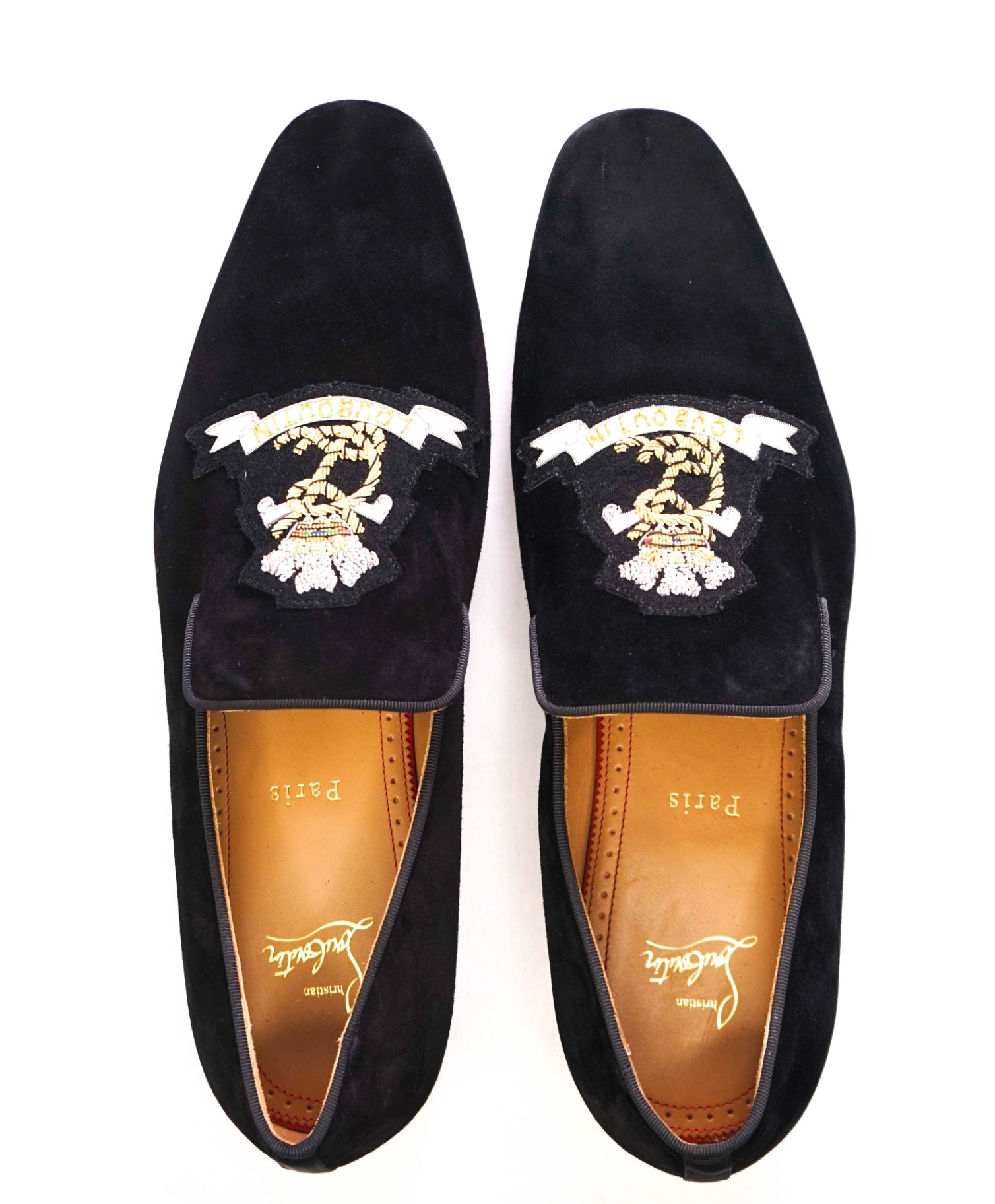 $1,250 CHRISTIAN LOUBOUTIN - *Colonnaki* "CREST" Loafers - US 9 (42EU)